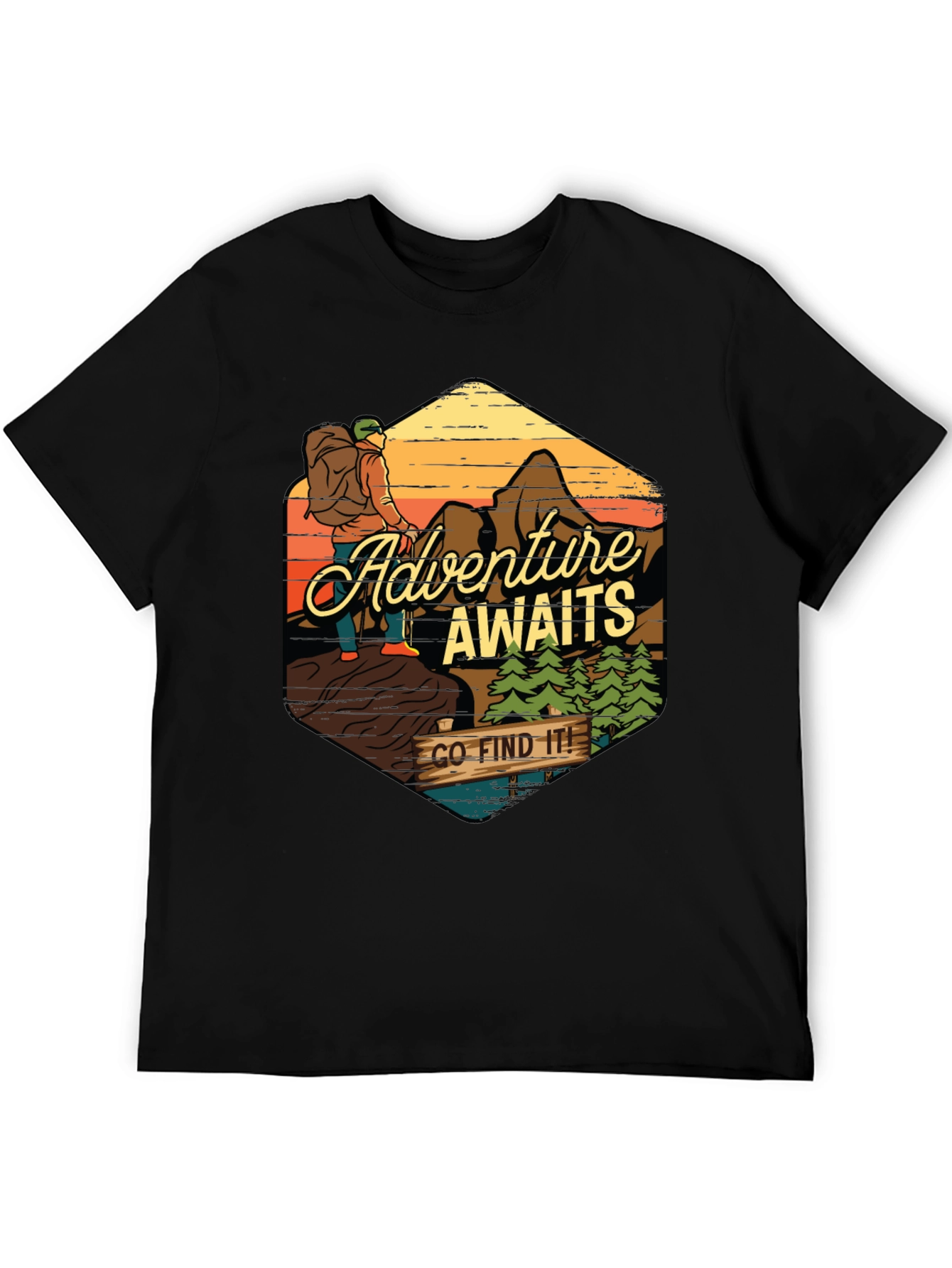 Adventure Awaits Graphic Tee - Find Your Path!