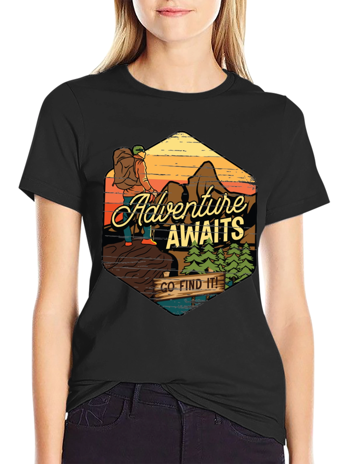 Adventure Awaits Graphic Tee - Find Your Path!
