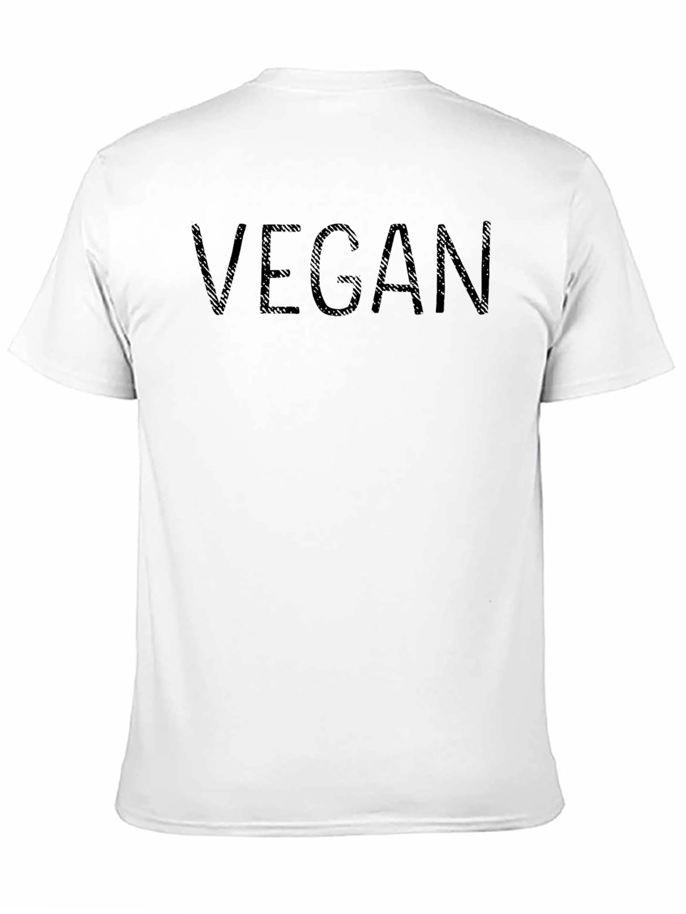 Vegan Statement Tee - Black Cotton Blend