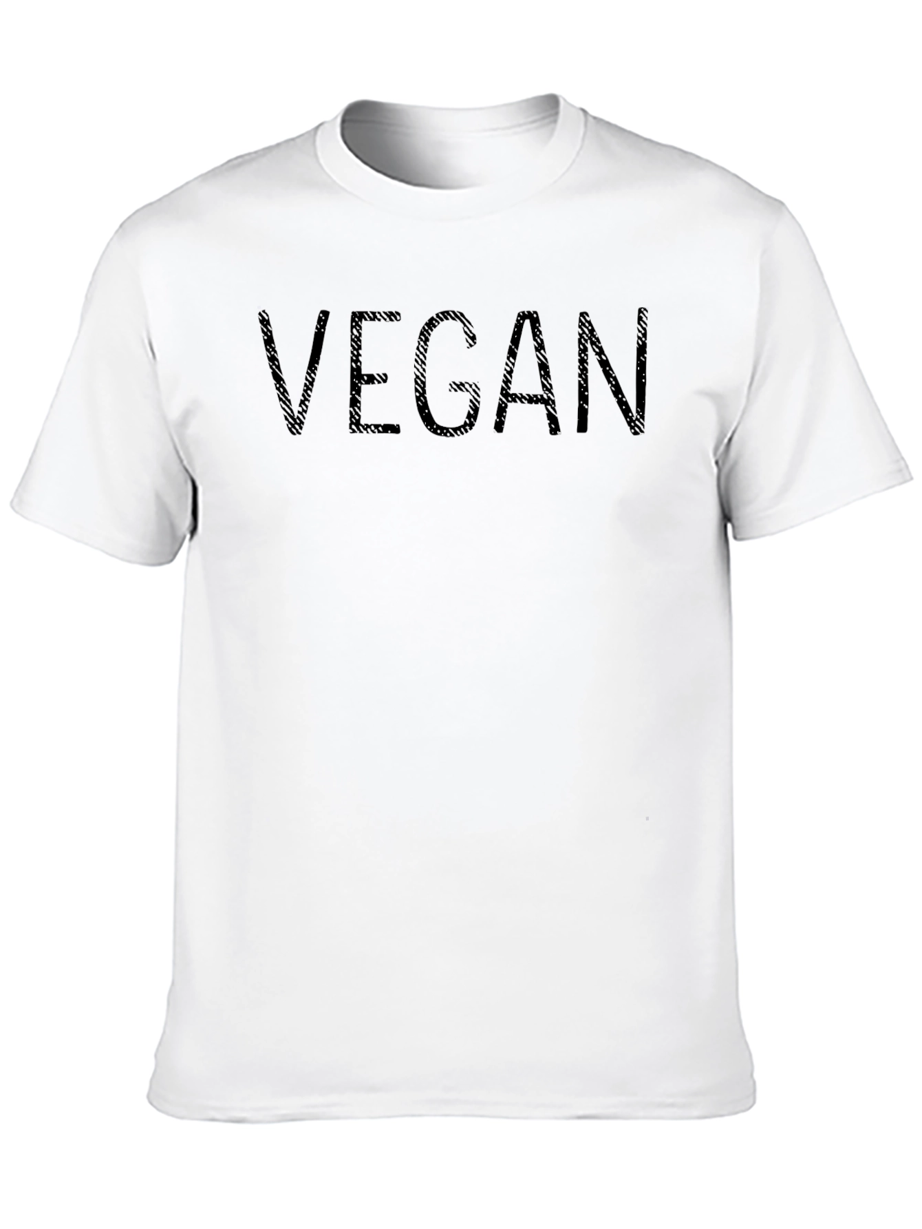 Vegan Statement Tee - Black Cotton Blend