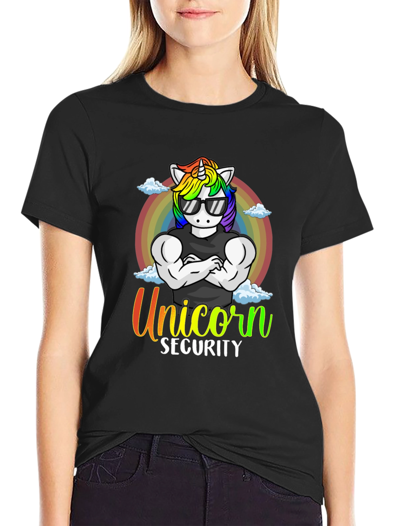 Unicorn Security Graphic T-Shirt