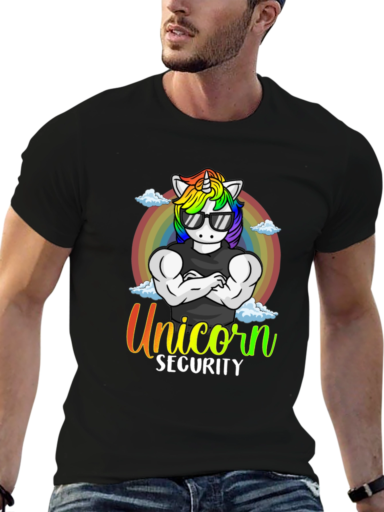 Unicorn Security Graphic T-Shirt