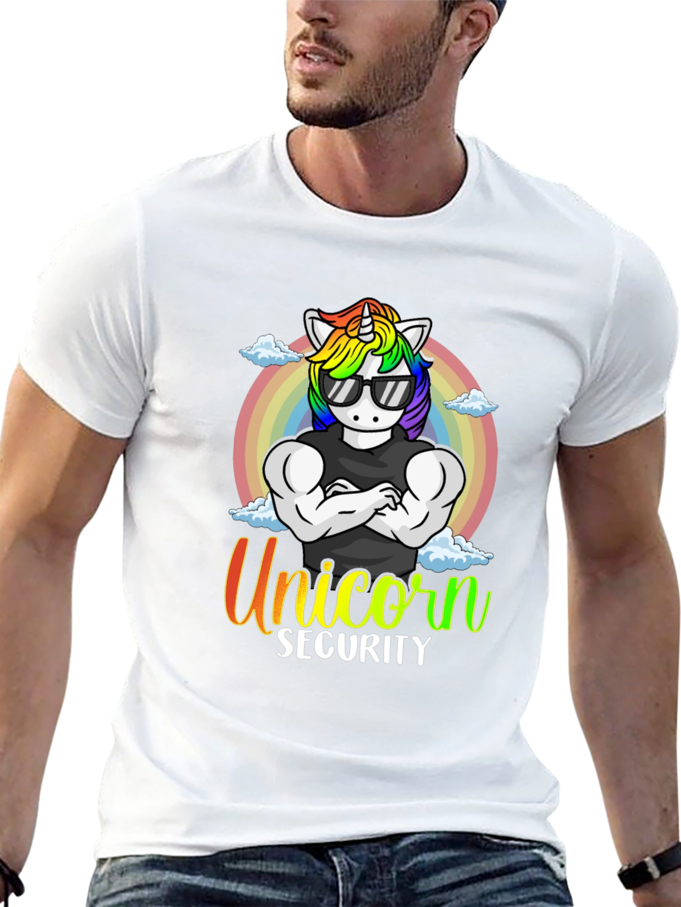 Unicorn Security Graphic T-Shirt
