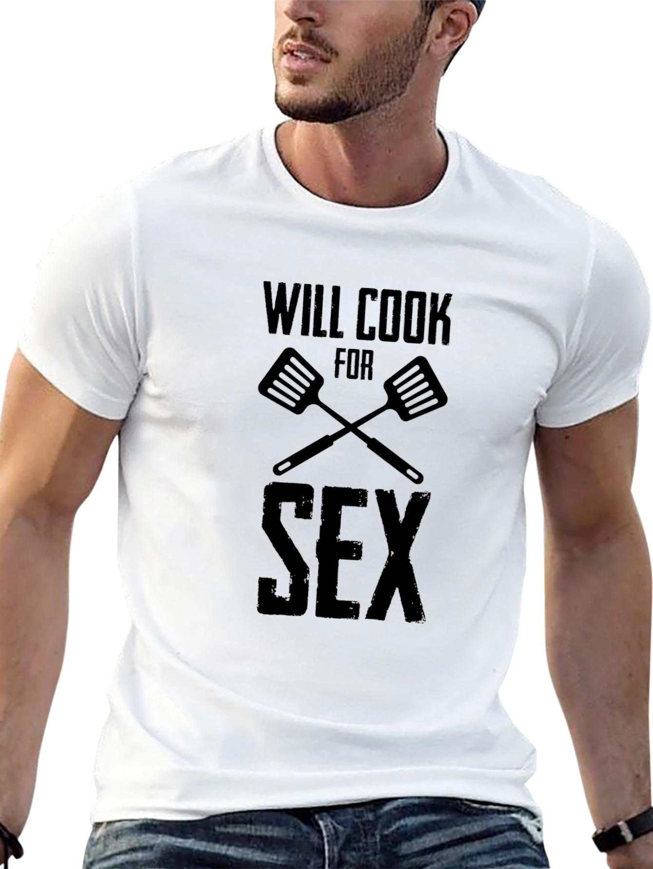 Will Cook for Sex Black T-Shirt