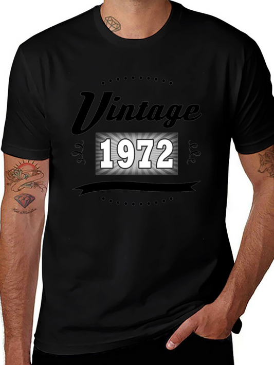 Vintage 1972 T-Shirt - Classic Birthday Tee
