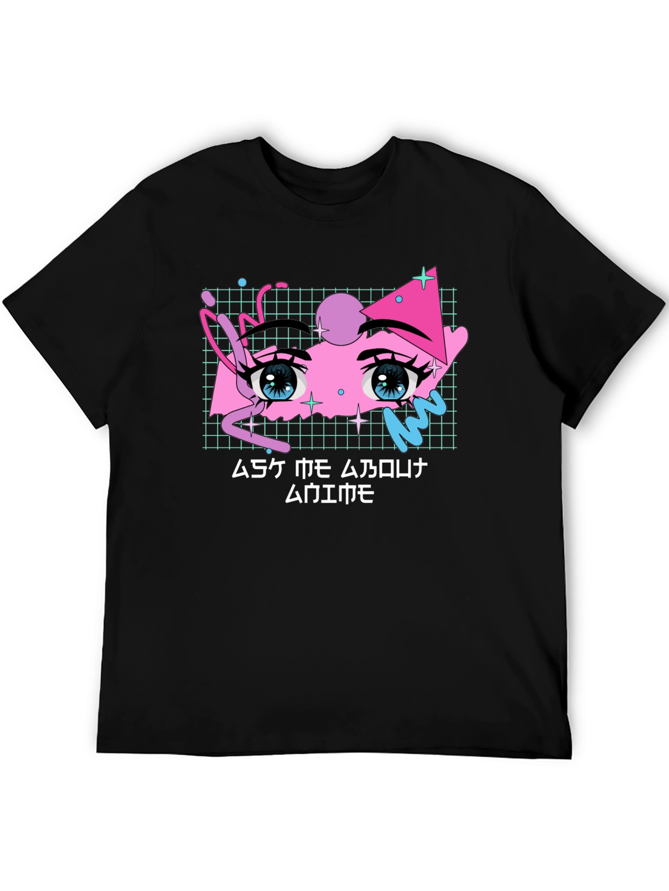 Anime Eyes Graphic Tee - Vaporwave Aesthetic