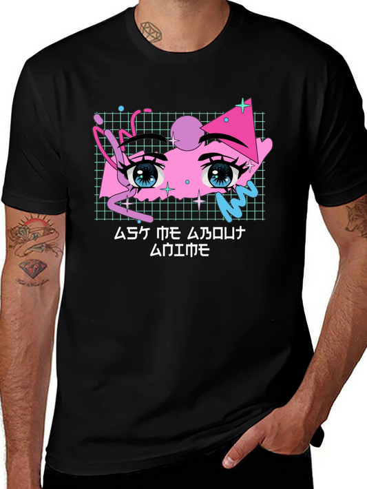 Anime Eyes Graphic Tee - Vaporwave Aesthetic