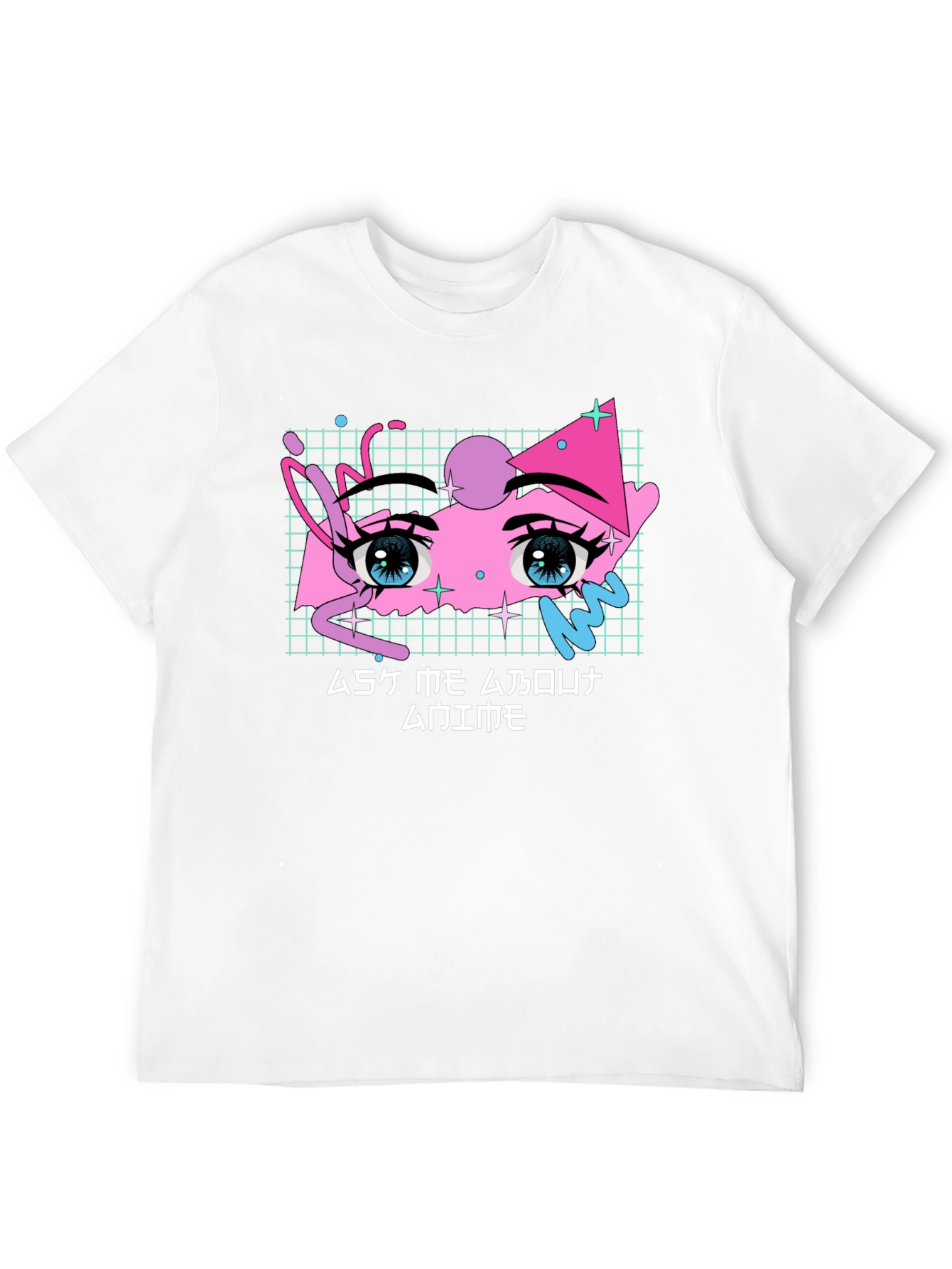 Anime Eyes Graphic Tee - Vaporwave Aesthetic