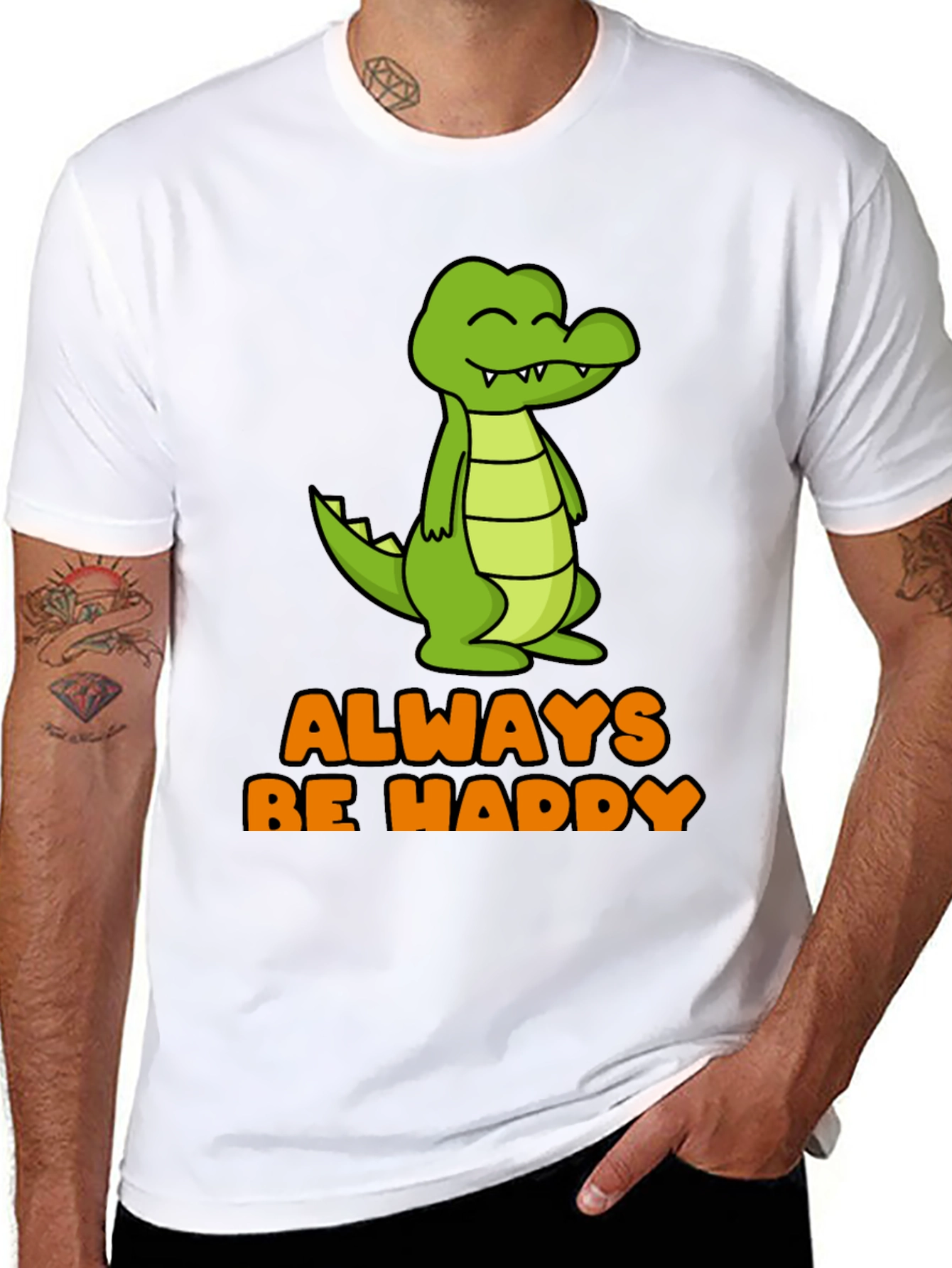 Always Be Haddy Crocodile Graphic Tee