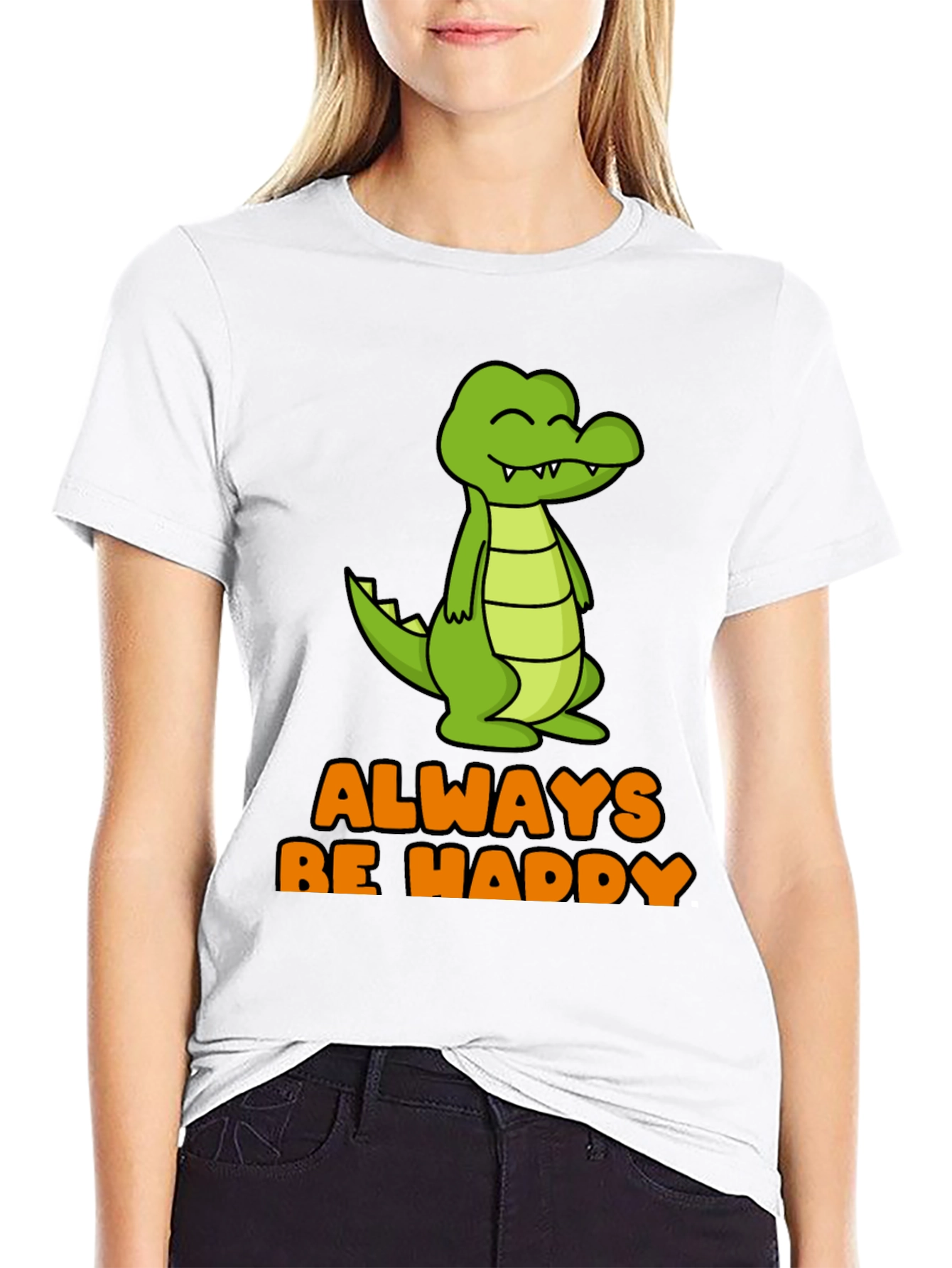 Always Be Haddy Crocodile Graphic Tee