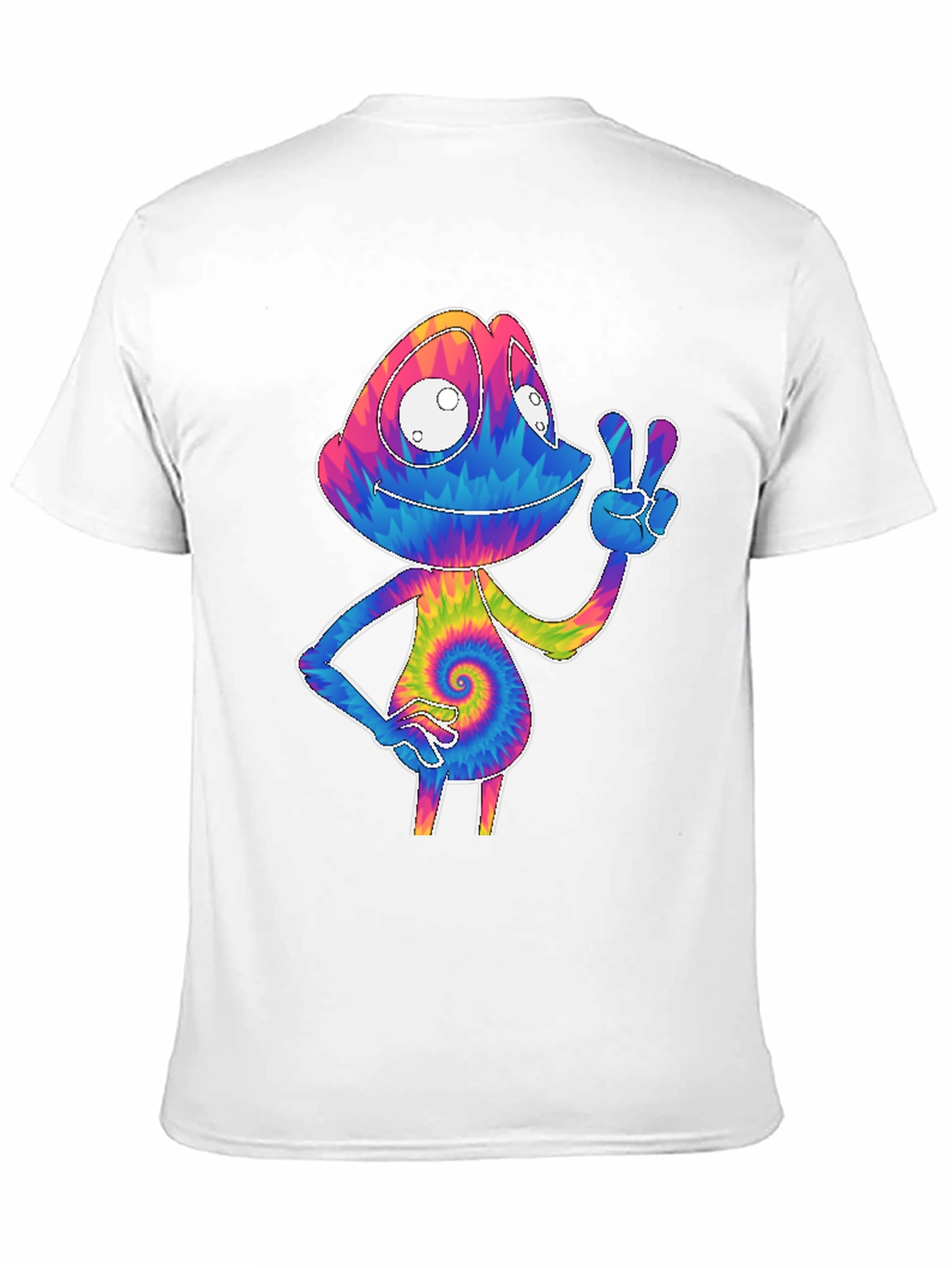 Tie-Dye Chameleon Graphic Tee