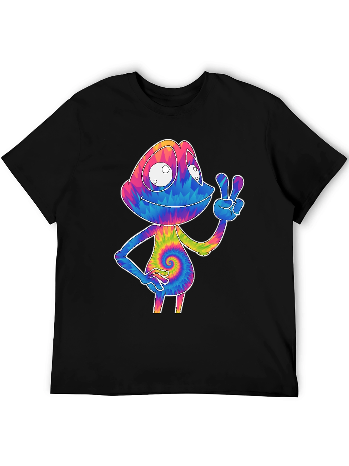 Tie-Dye Chameleon Graphic Tee
