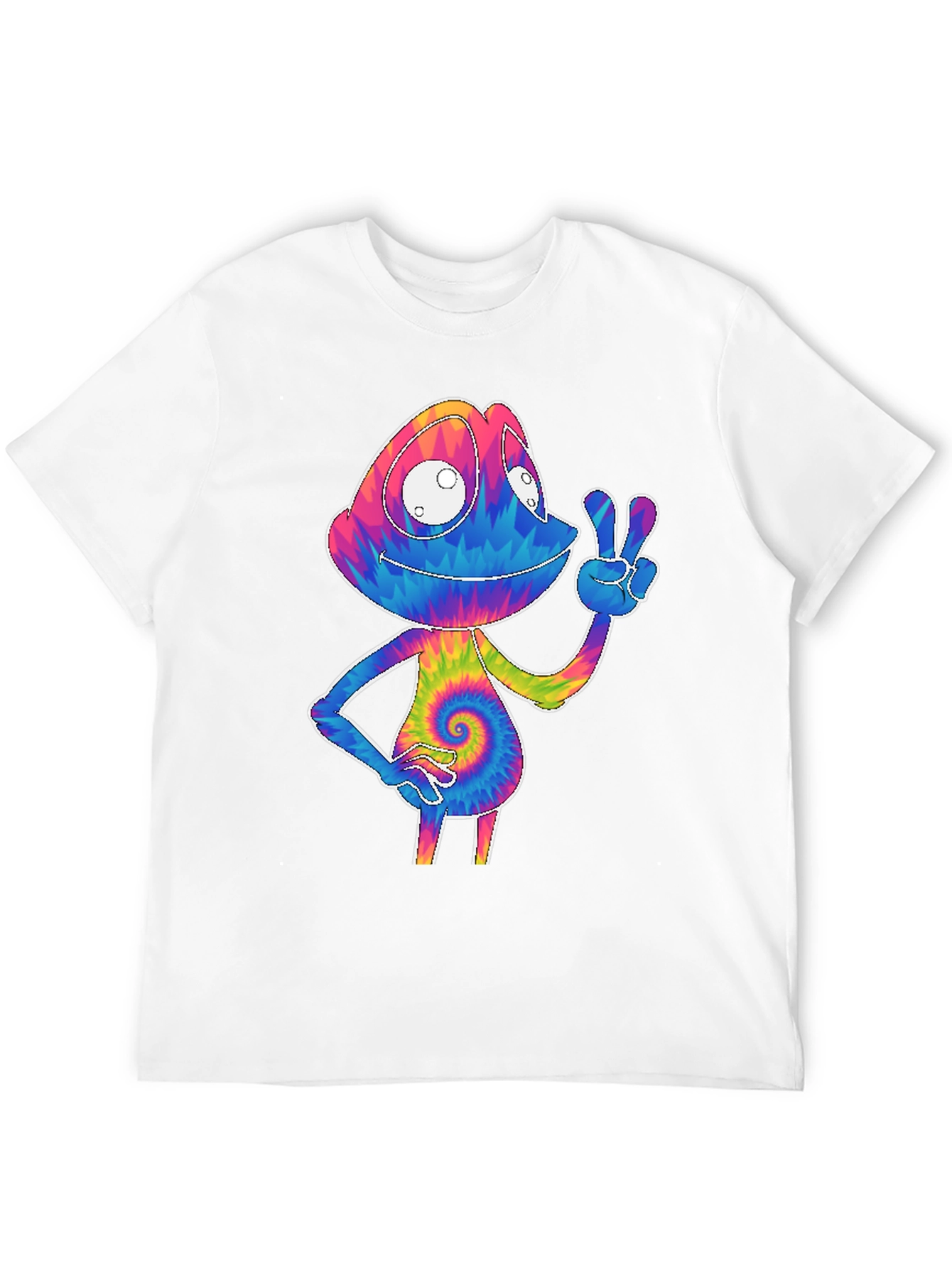 Tie-Dye Chameleon Graphic Tee