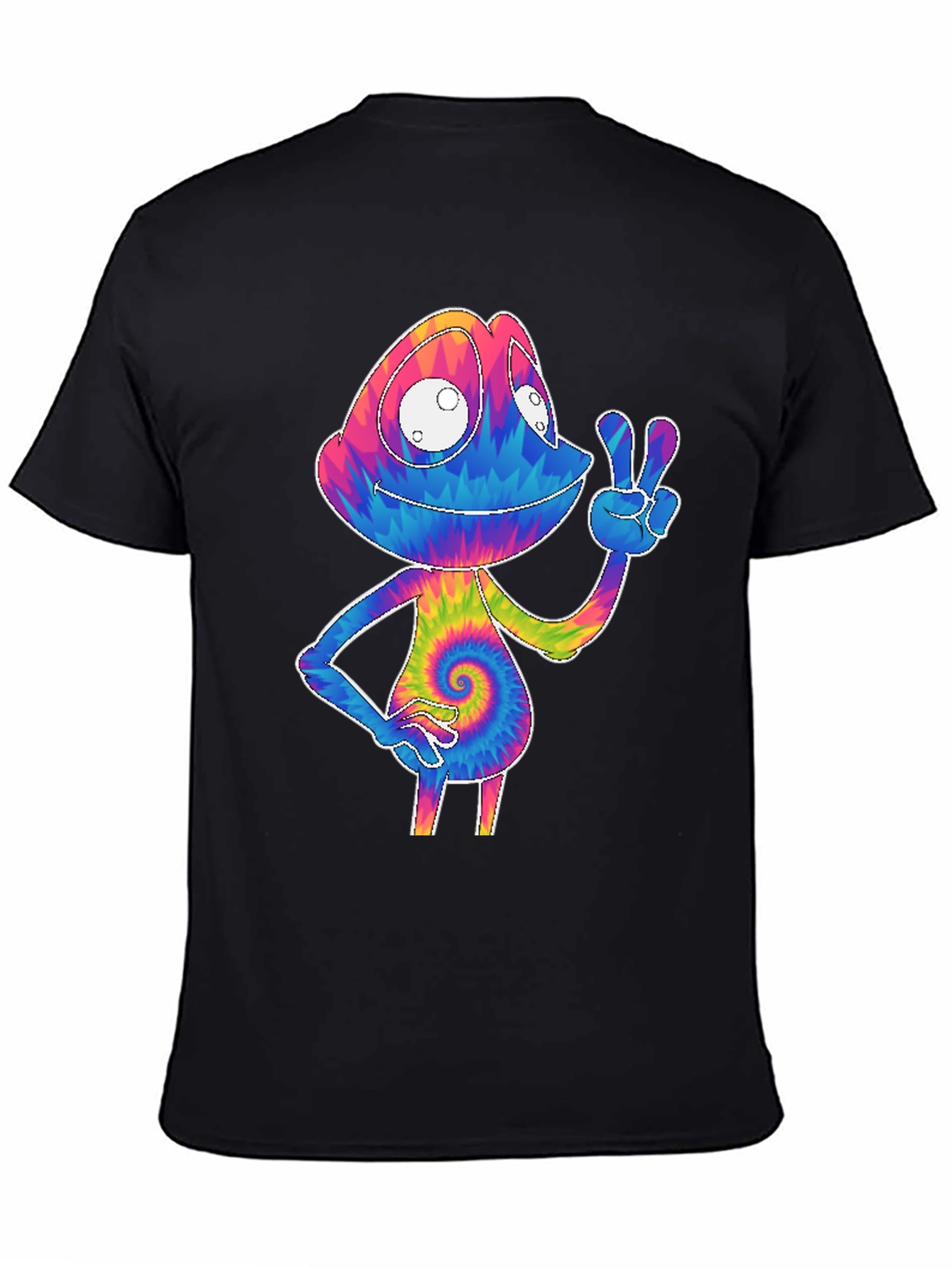 Tie-Dye Chameleon Graphic Tee