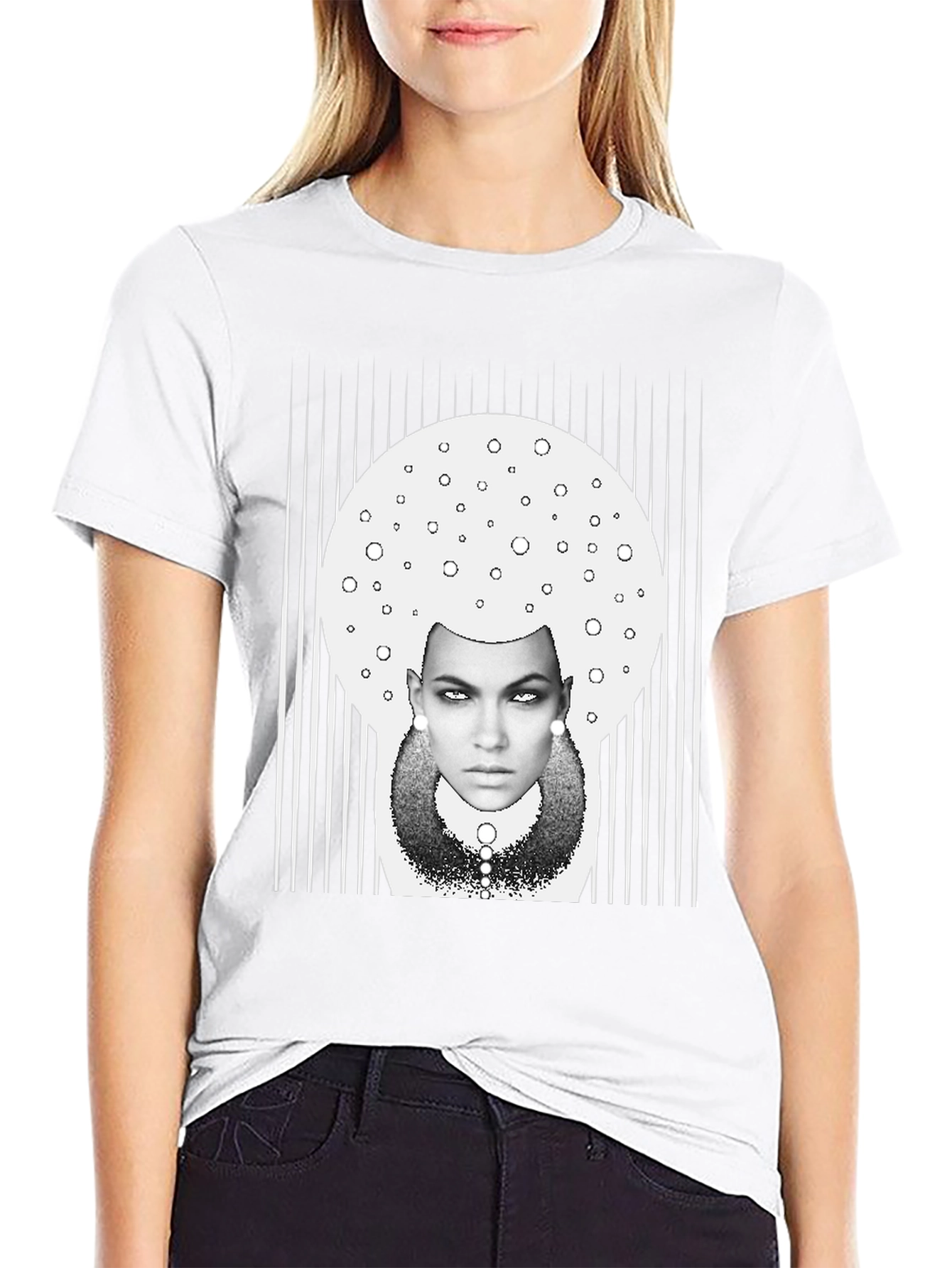 Abstract Woman Graphic Tee