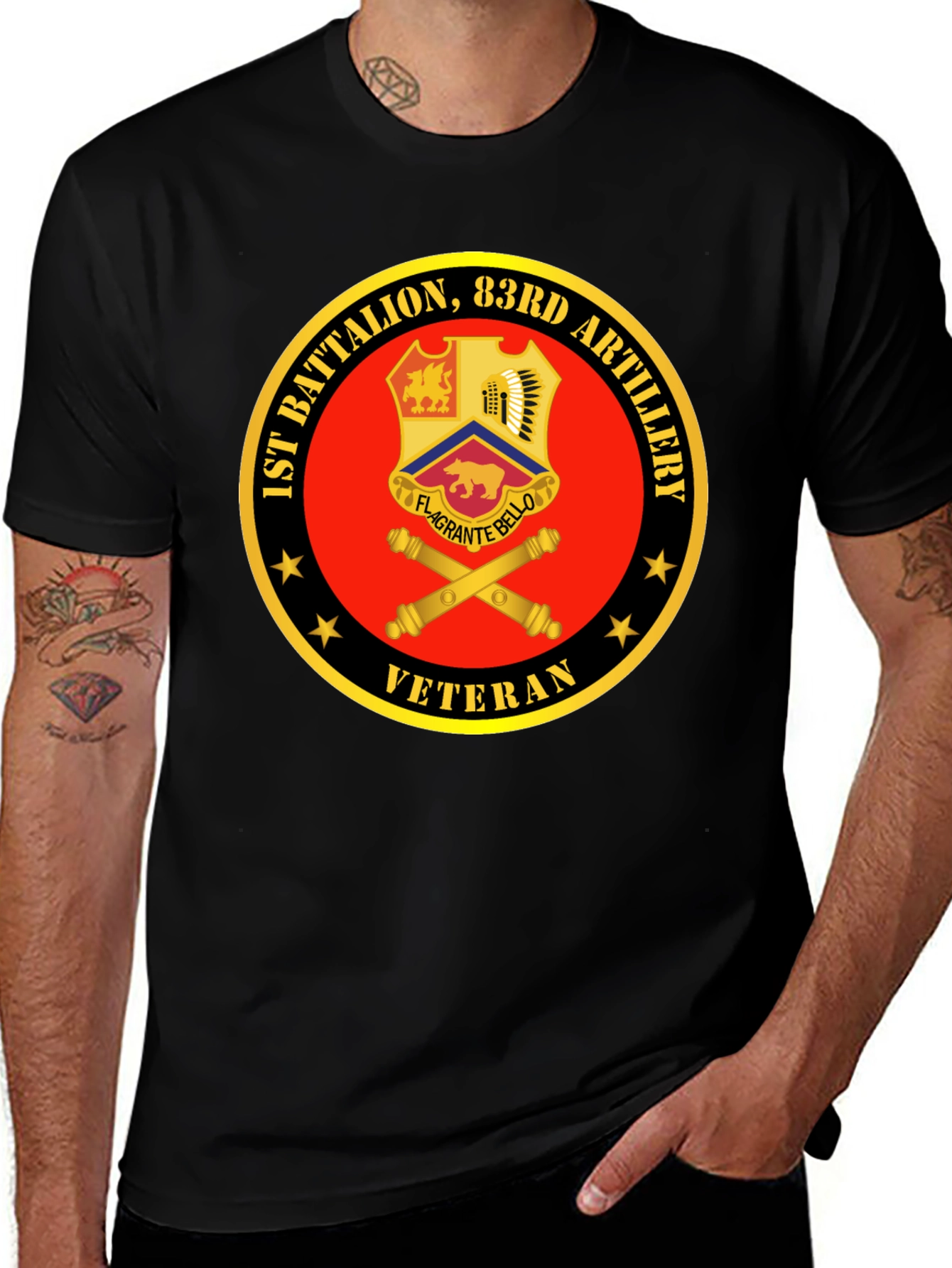1st Battalion 83rd Artillery Veteran T-Shirt