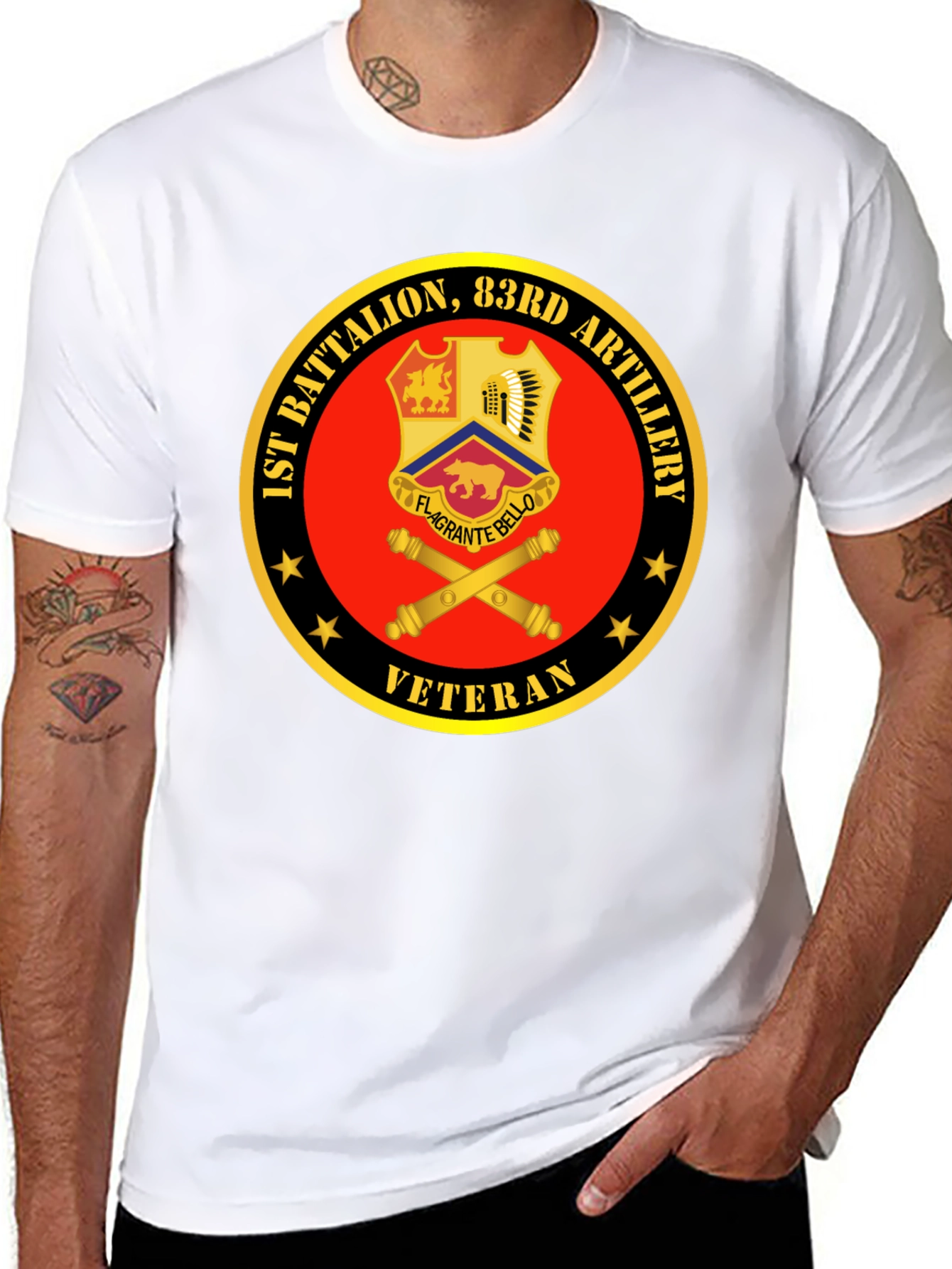 1st Battalion 83rd Artillery Veteran T-Shirt
