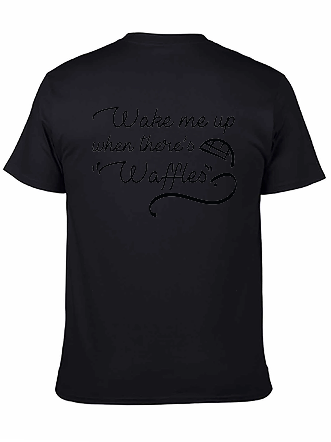 Waffles Graphic T-Shirt - Wake Me Up Design