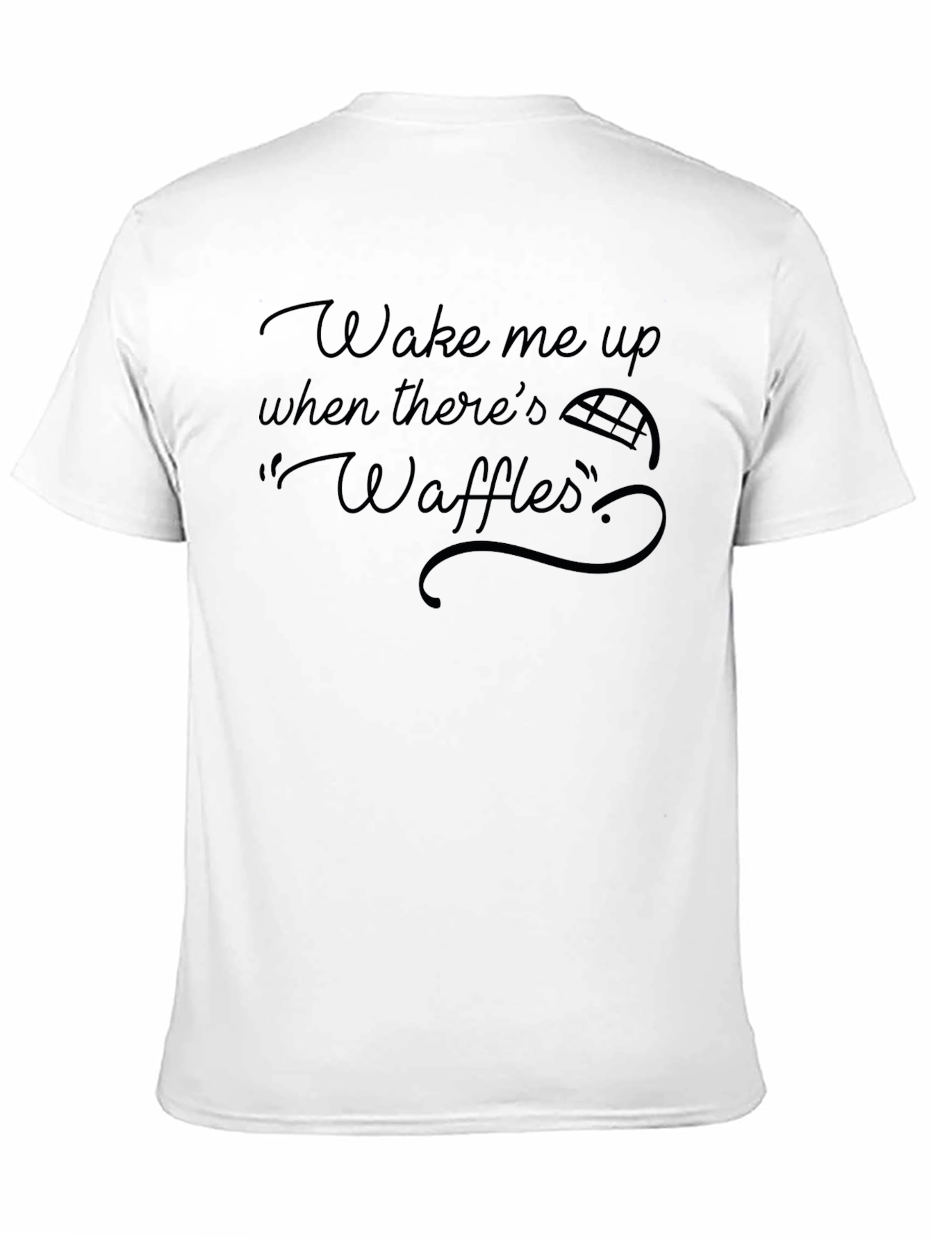 Waffles Graphic T-Shirt - Wake Me Up Design