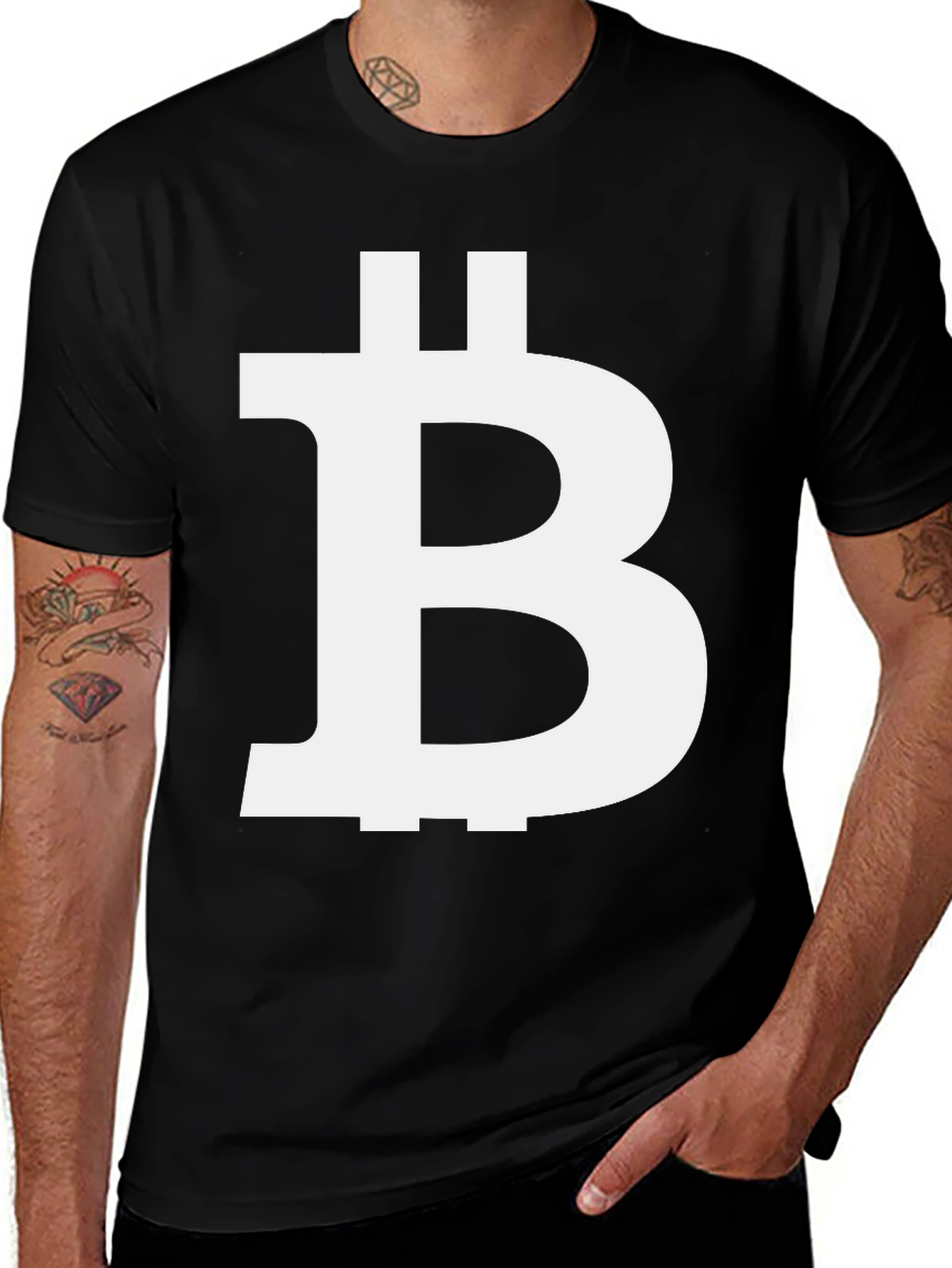 Bitcoin Logo Black T-Shirt