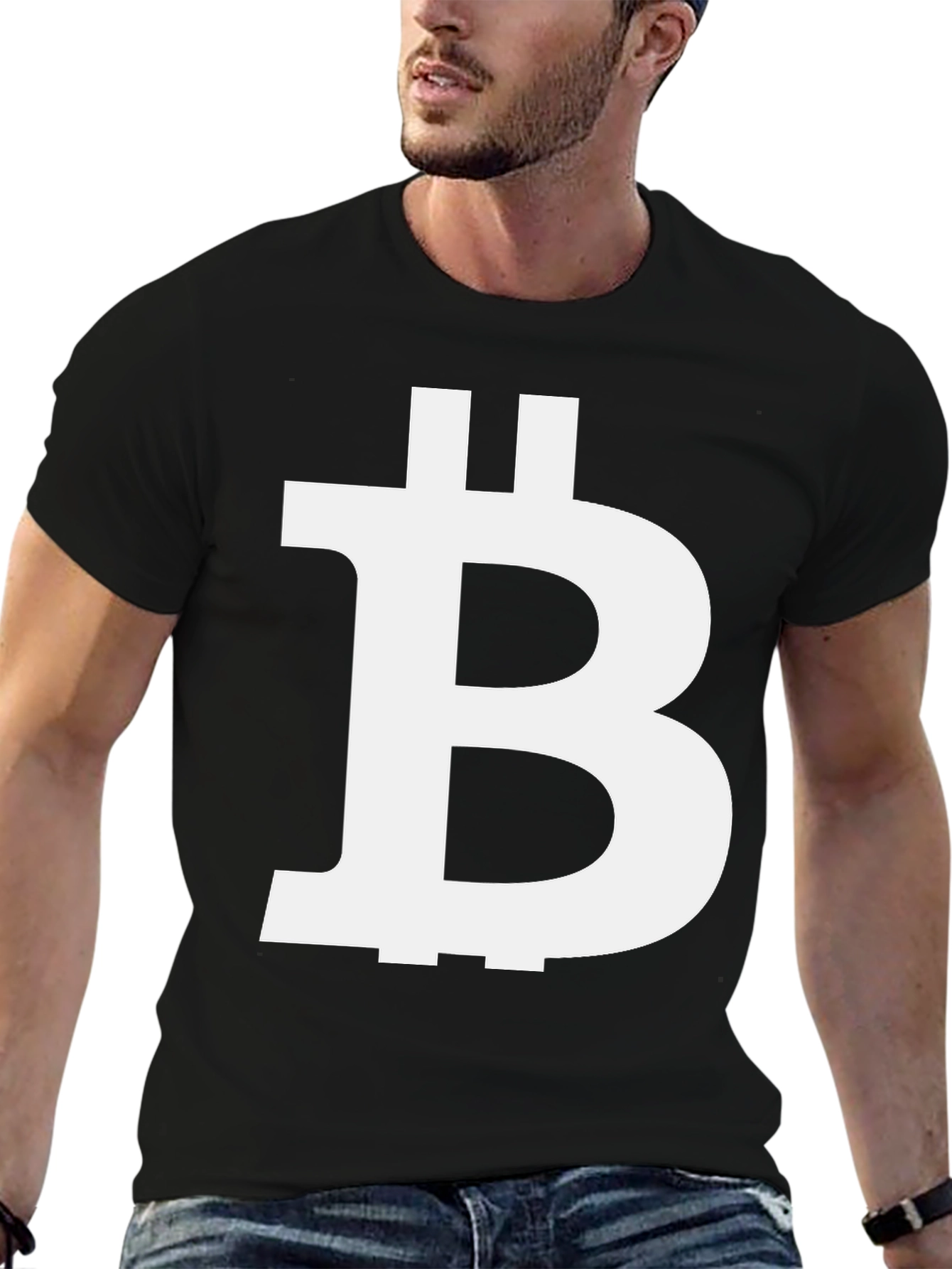 Bitcoin Logo Black T-Shirt