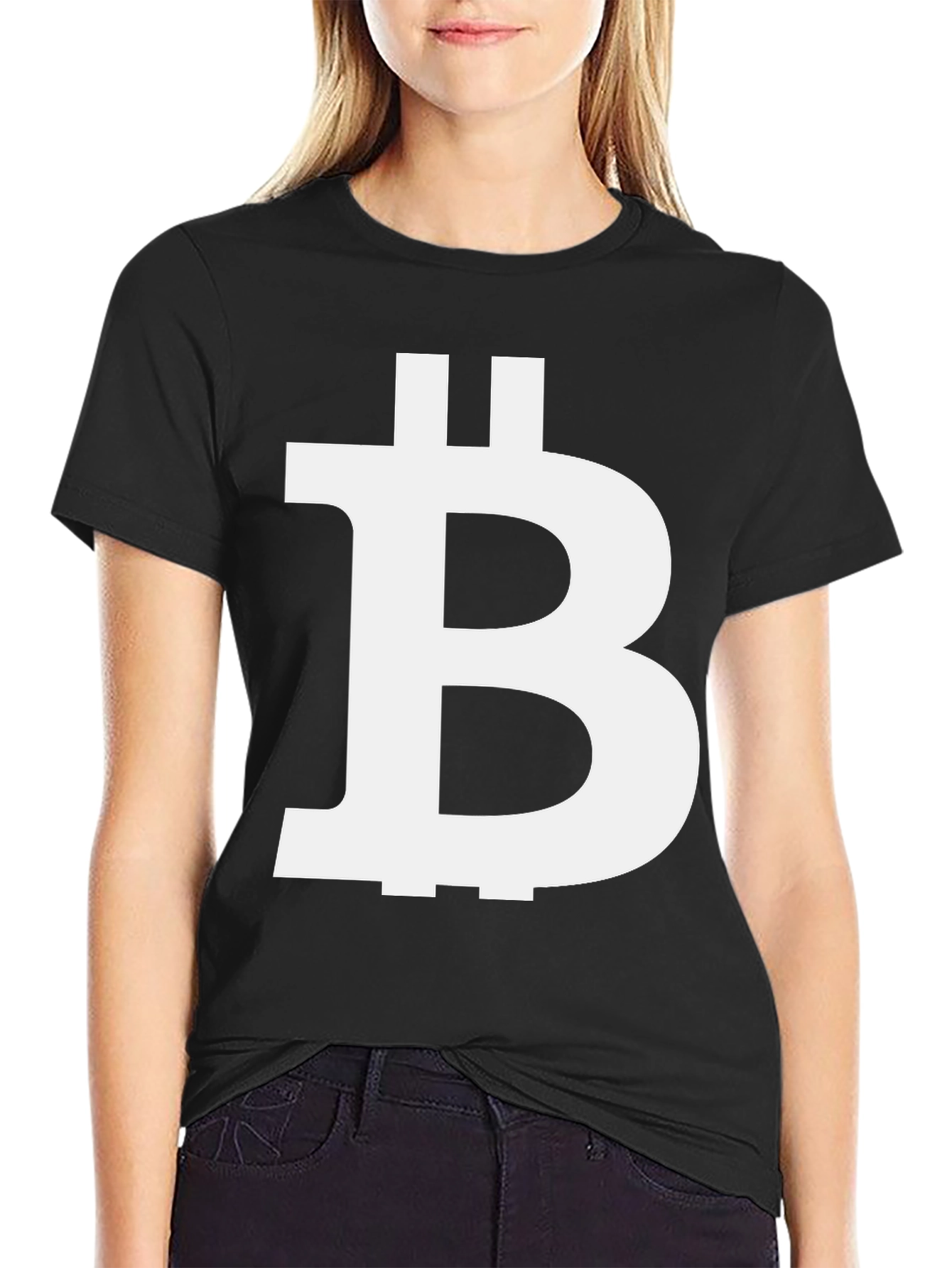 Bitcoin Logo Black T-Shirt