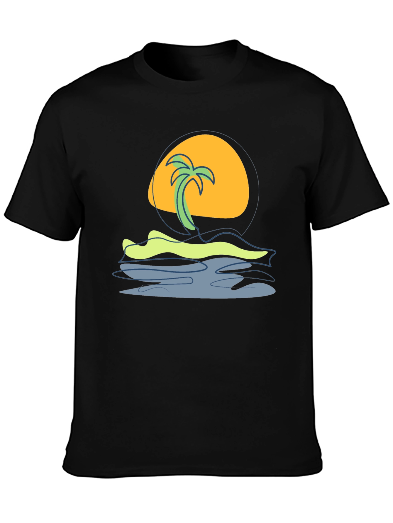 Tropical Sunset Graphic Tee - Island Vibes