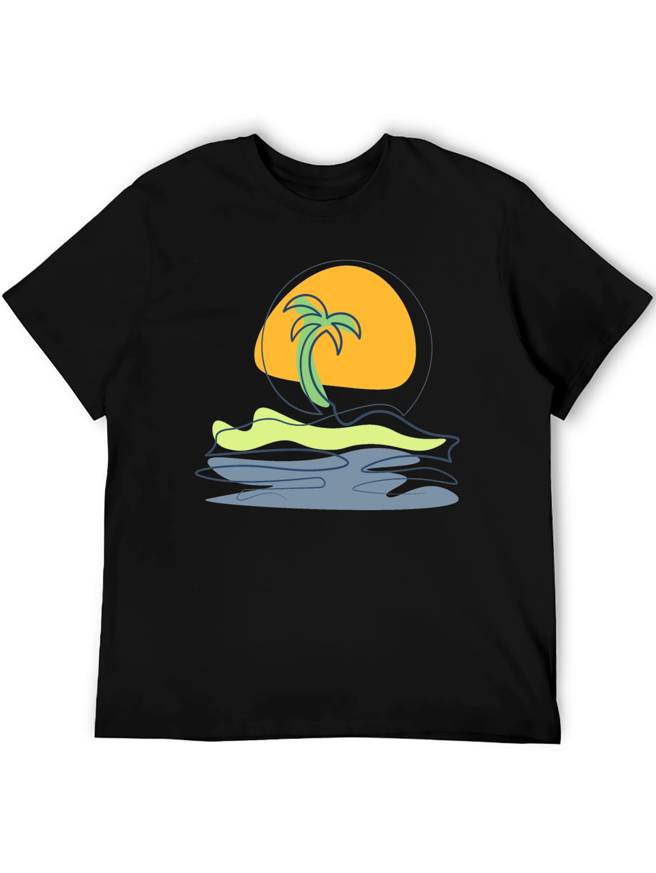 Tropical Sunset Graphic Tee - Island Vibes