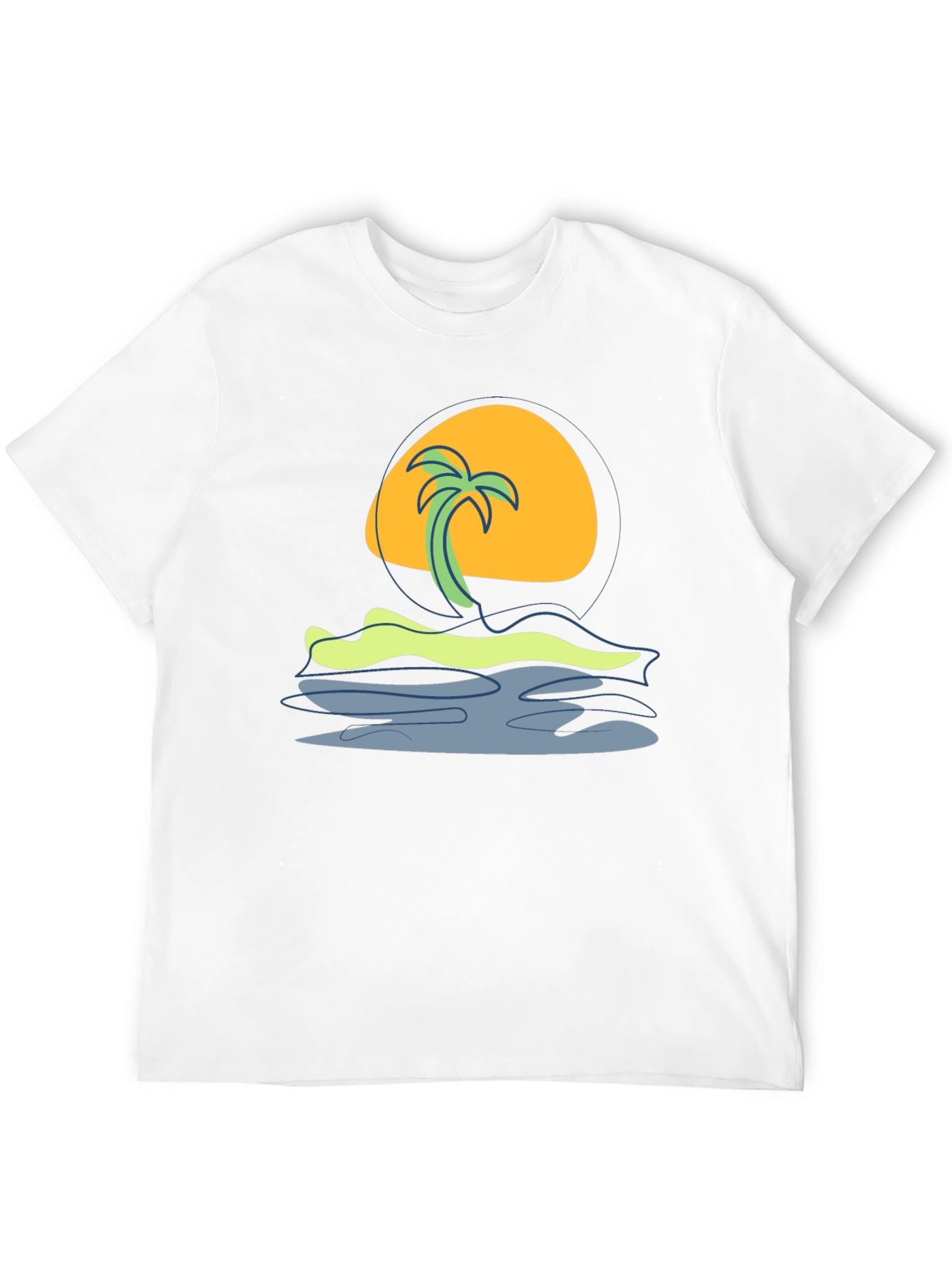 Tropical Sunset Graphic Tee - Island Vibes