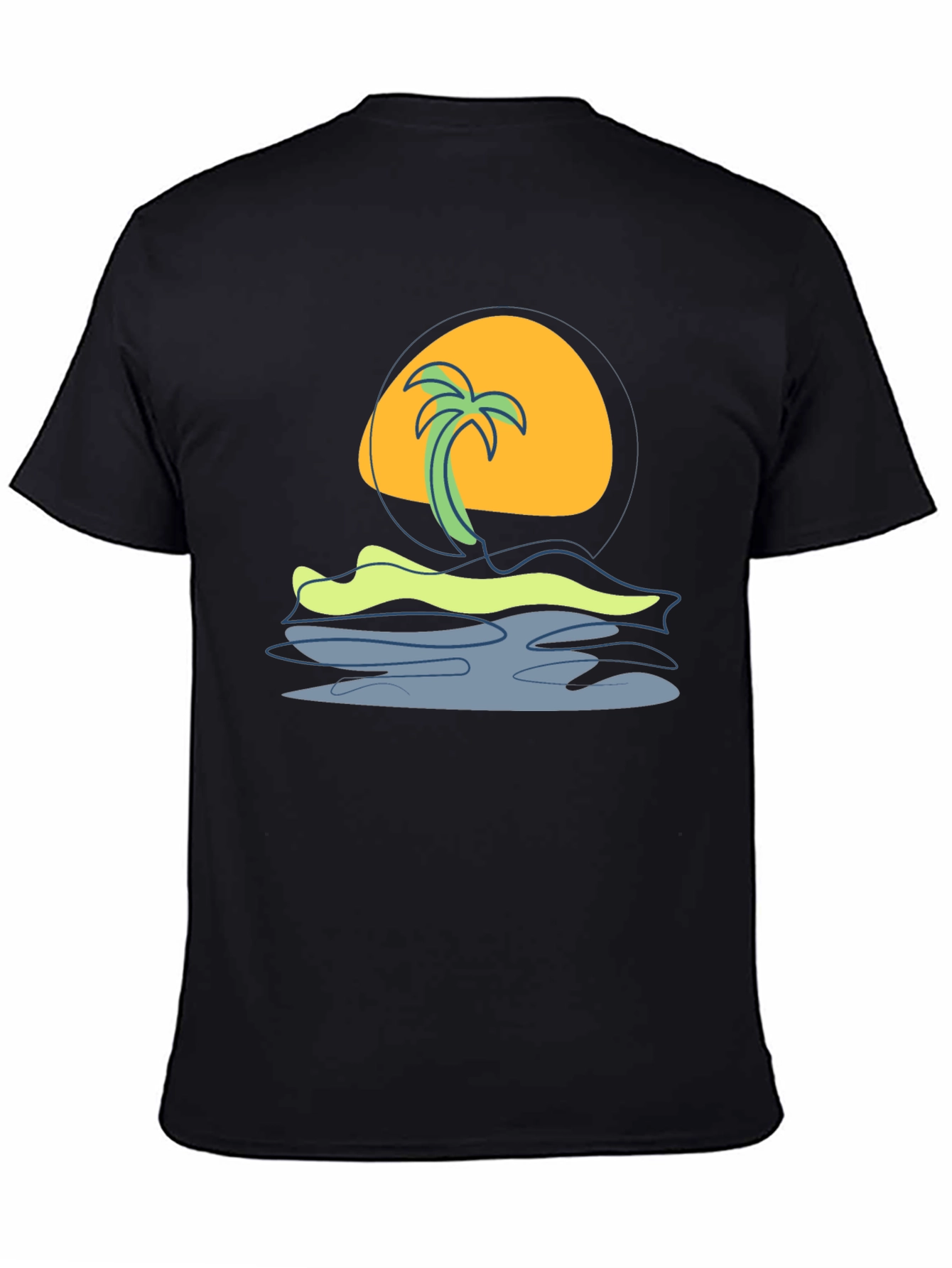 Tropical Sunset Graphic Tee - Island Vibes