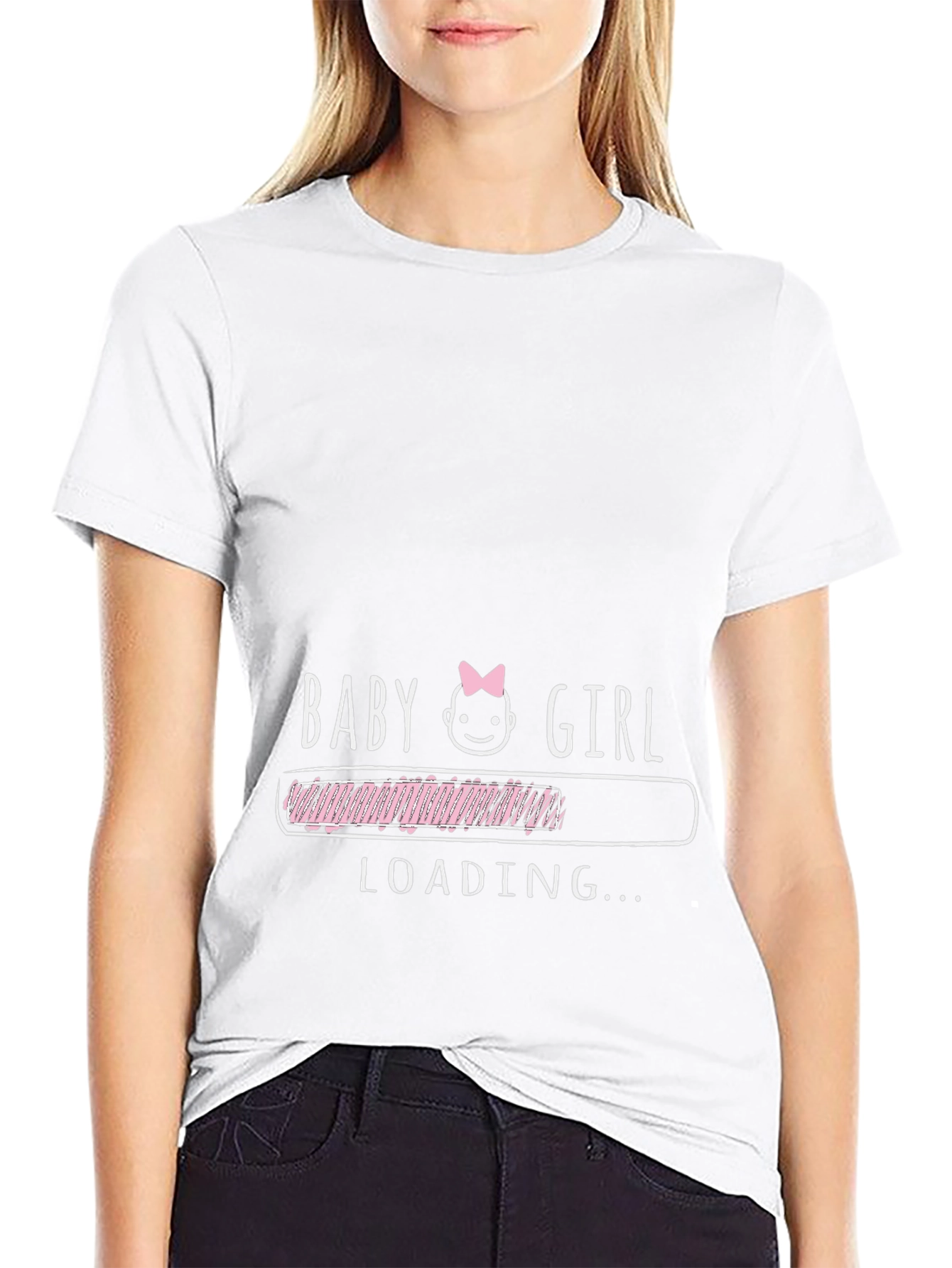 Baby Girl Loading T-Shirt - New Dad Gift