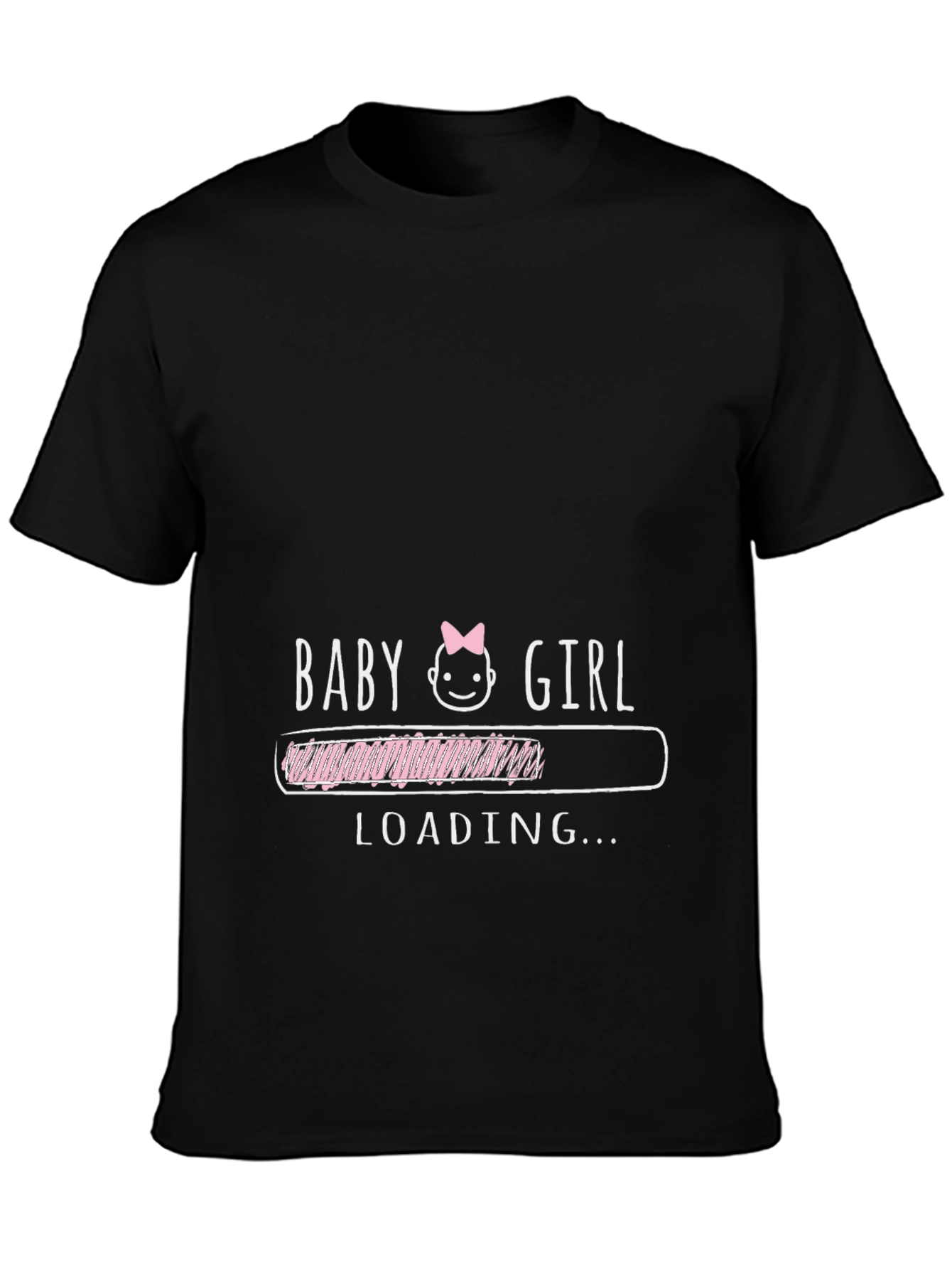 Baby Girl Loading T-Shirt - New Dad Gift