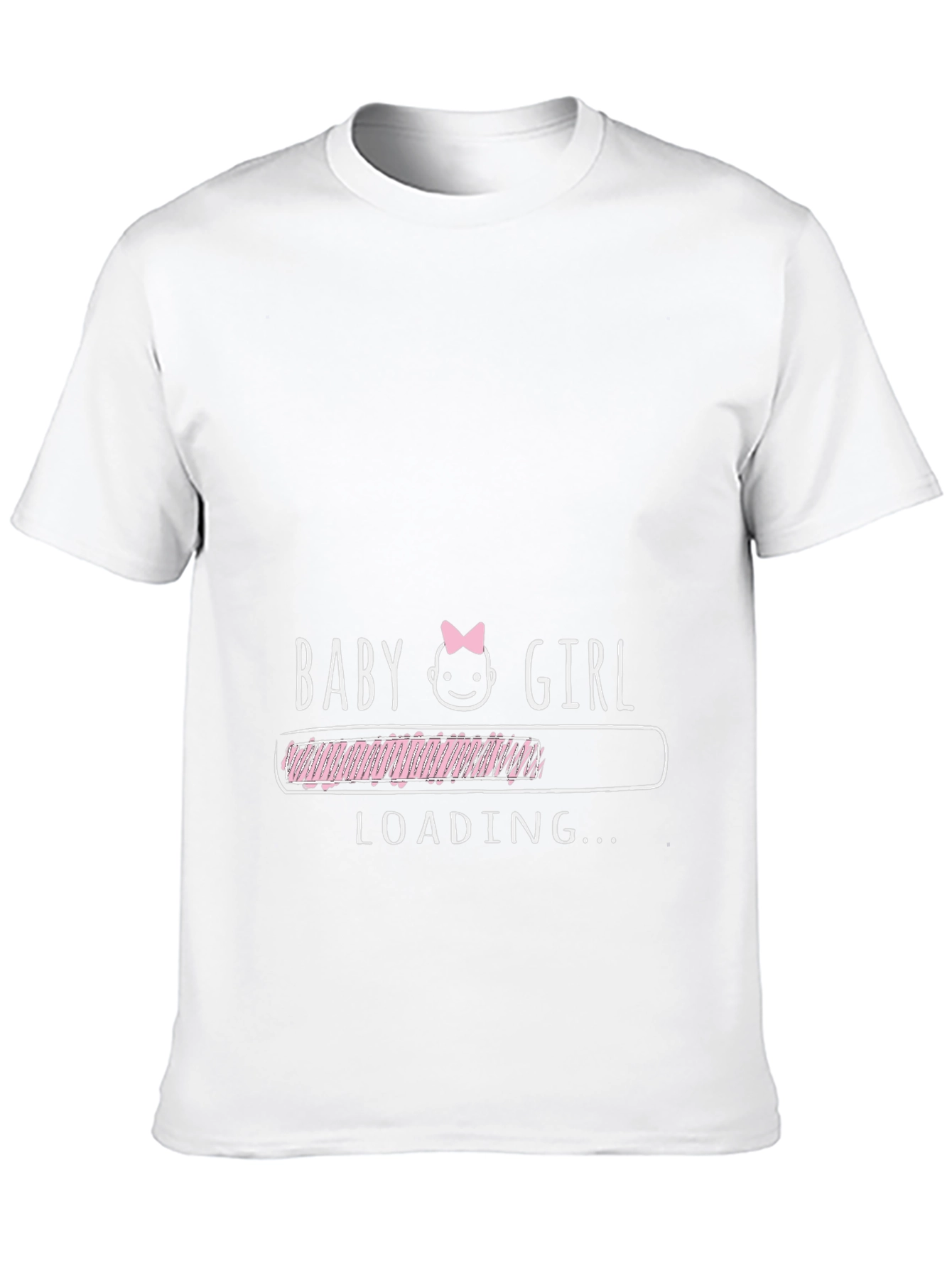 Baby Girl Loading T-Shirt - New Dad Gift