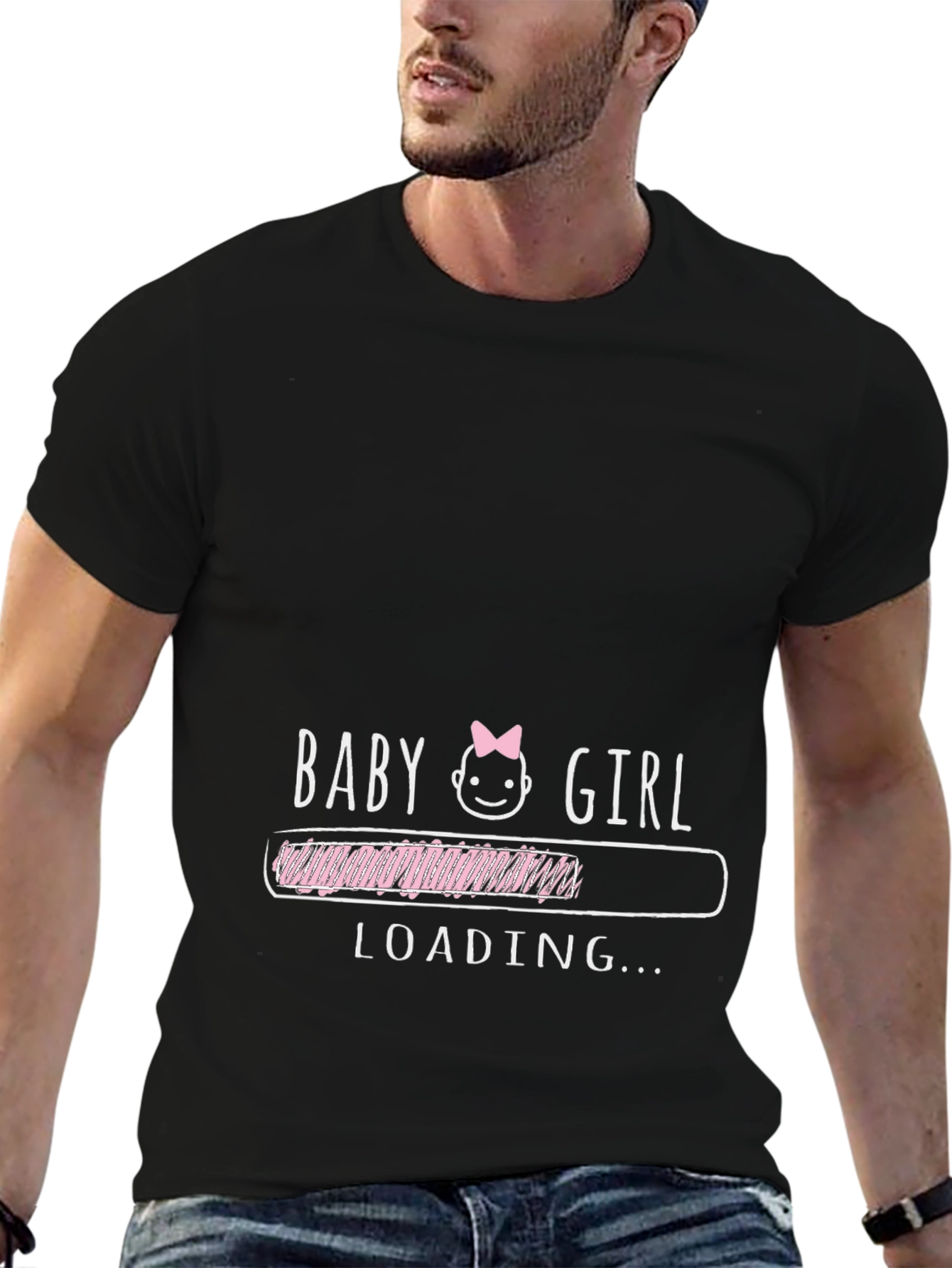 Baby Girl Loading T-Shirt - New Dad Gift