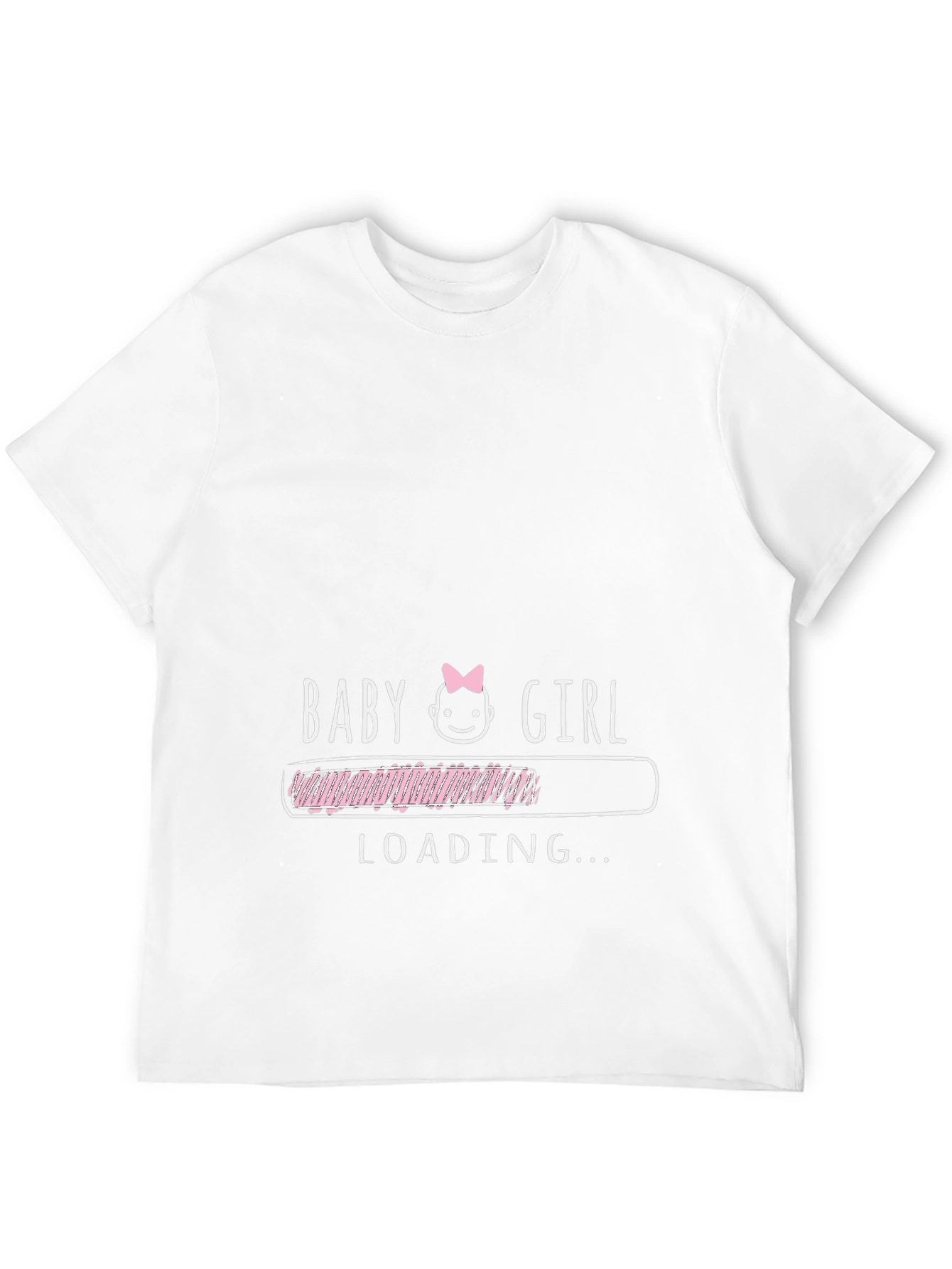 Baby Girl Loading T-Shirt - New Dad Gift