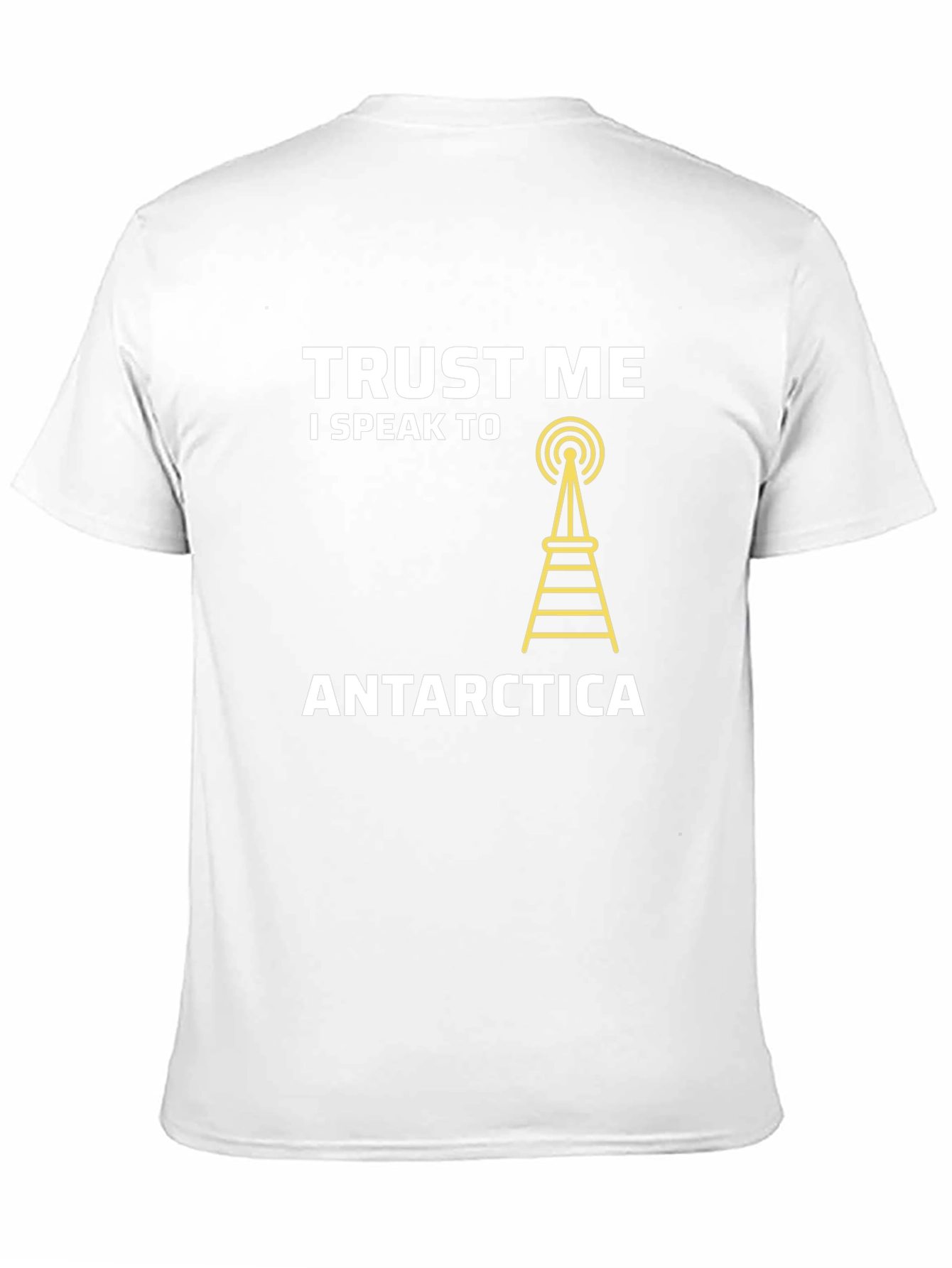 Trust Me I Speak To Antarctica Black T-Shirt