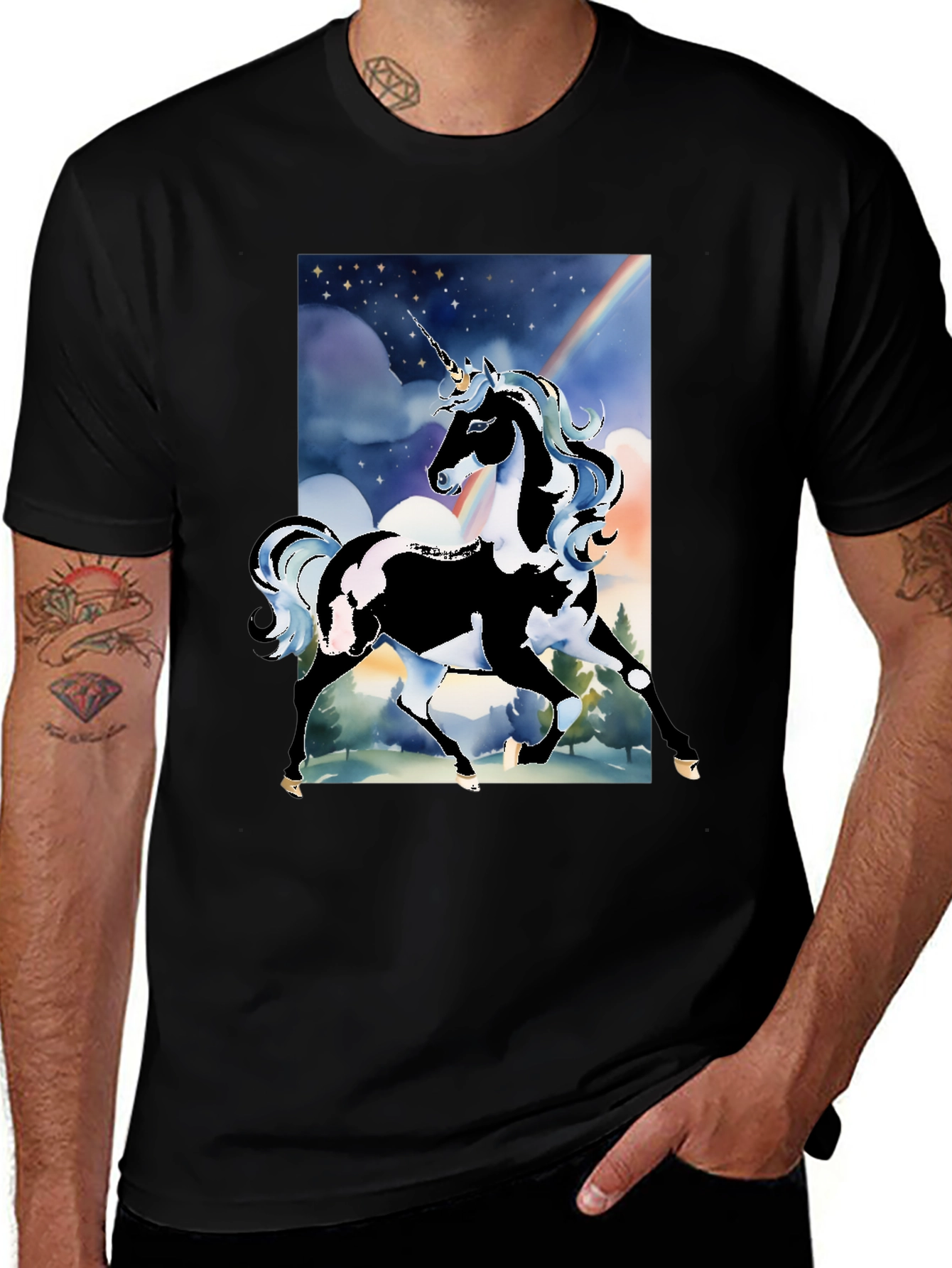 Unicorn Graphic Print Tee
