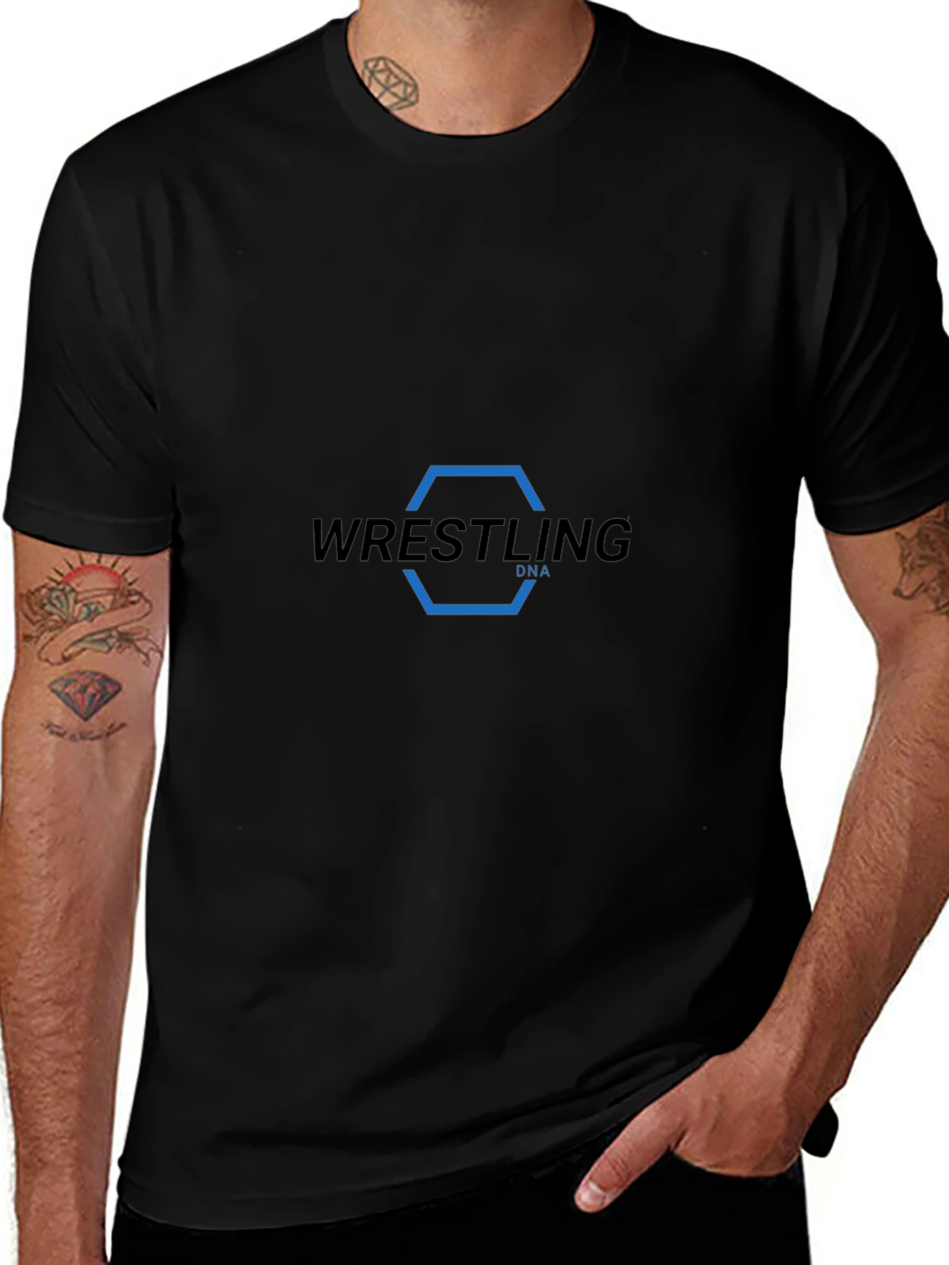 Wrestling DNA Black T-Shirt