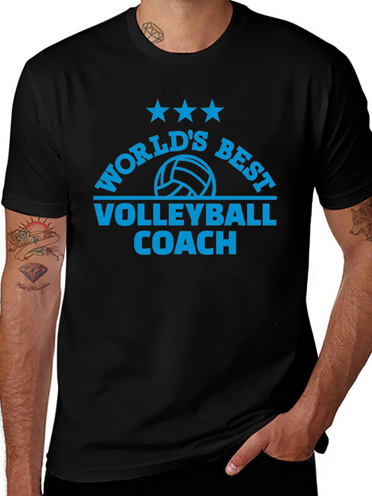 Worlds Best Volleyball Coach Graphic T-Shirt