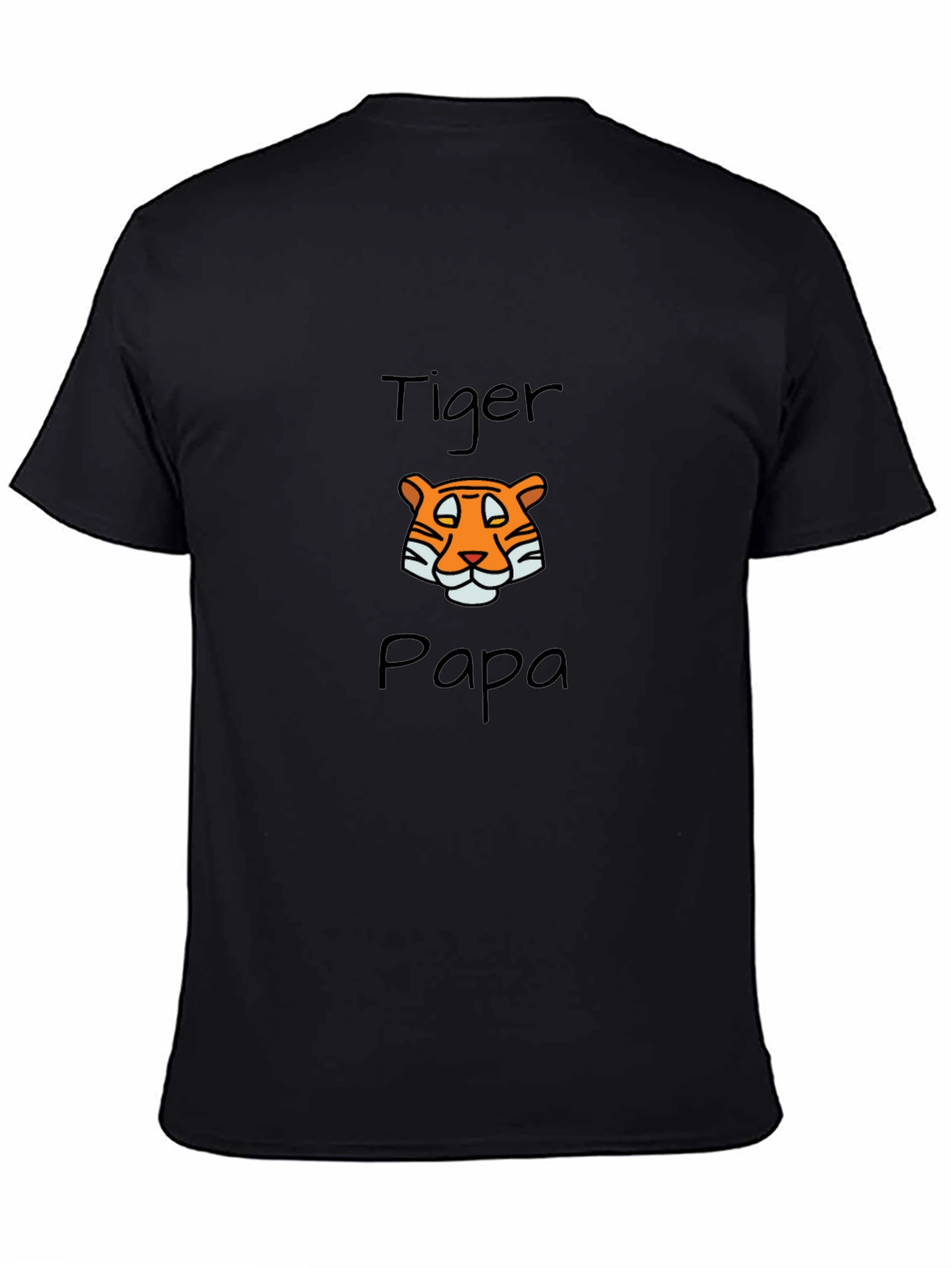 Tiger Papa Graphic T-Shirt - Black