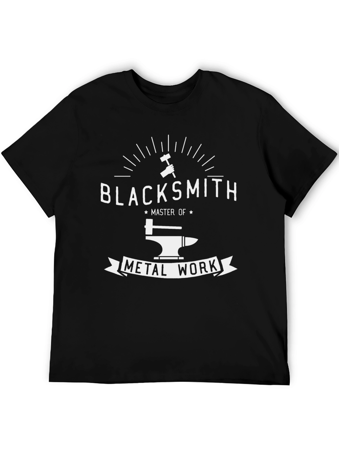 Blacksmith Master of Metal Work Black T-Shirt