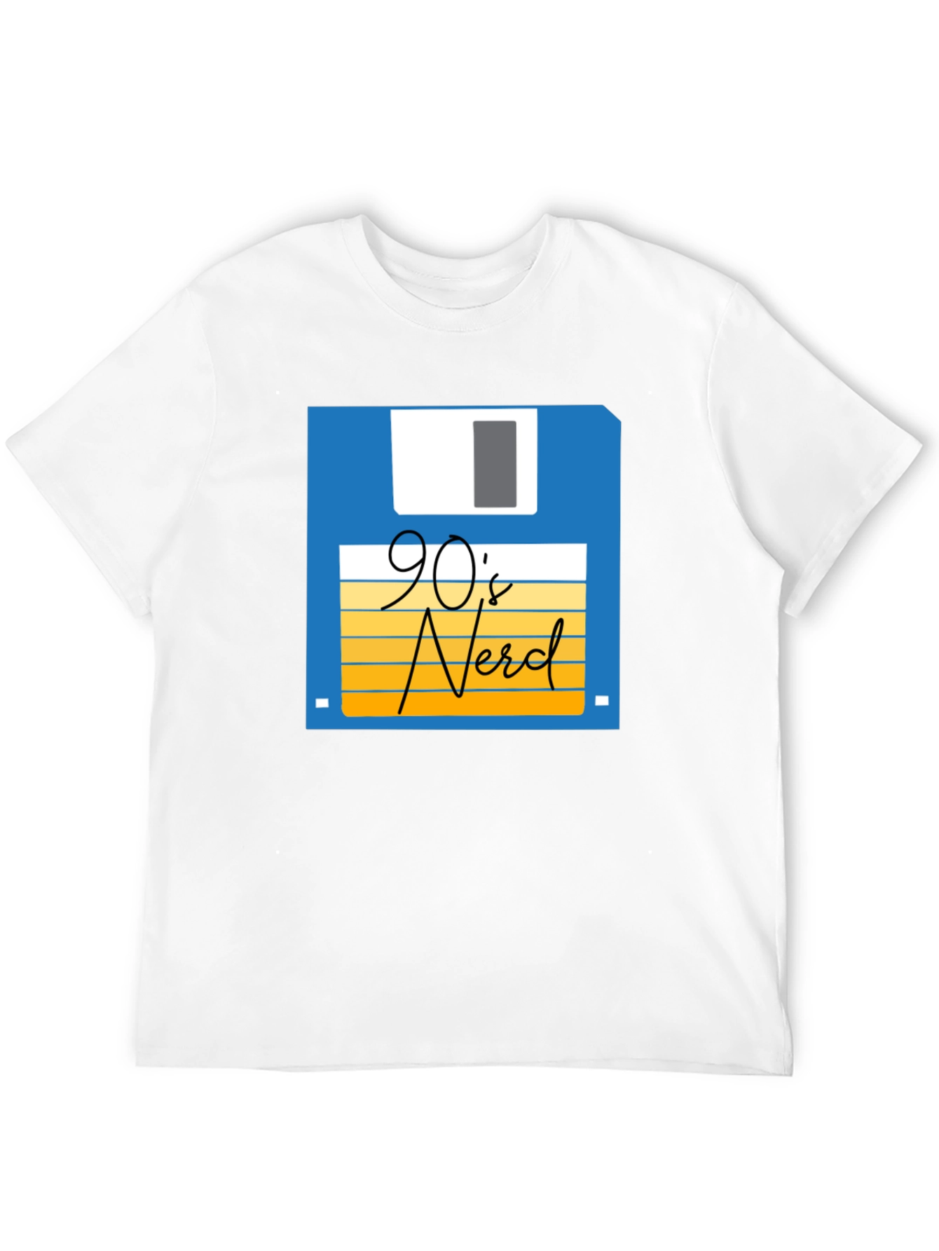 90s Nerd T-Shirt - Retro Floppy Disk Design