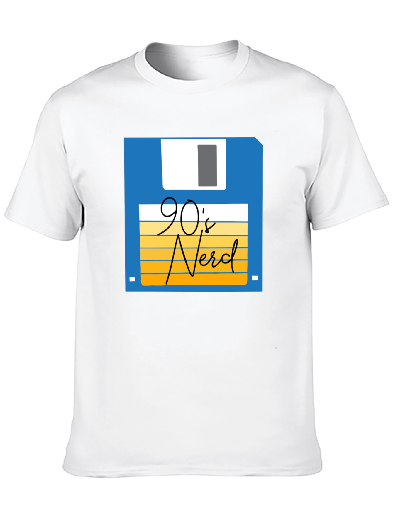 90s Nerd T-Shirt - Retro Floppy Disk Design