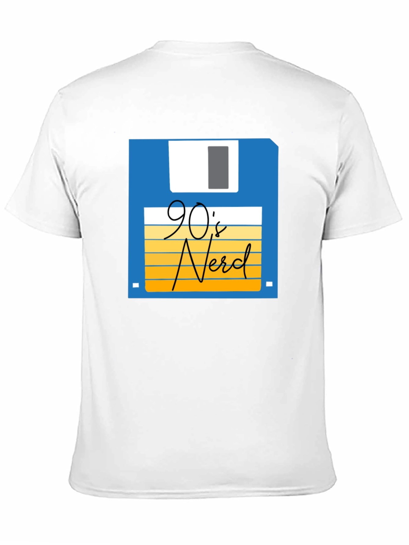 90s Nerd T-Shirt - Retro Floppy Disk Design