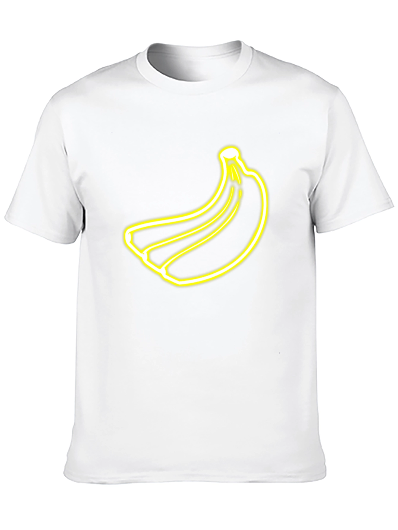 Banana Neon Graphic Black T-Shirt