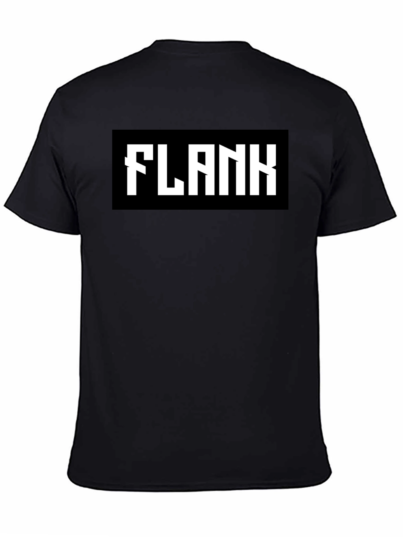 Black Flank Graphic Tee - Bold Statement Shirt