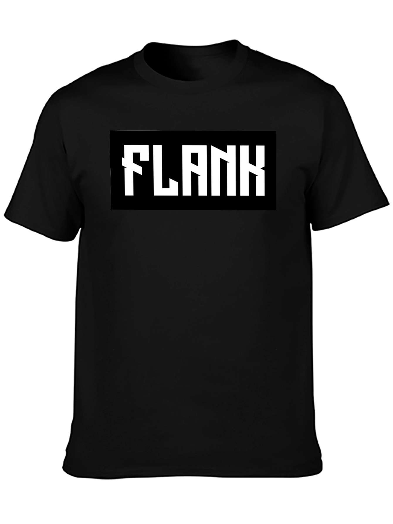 Black Flank Graphic Tee - Bold Statement Shirt