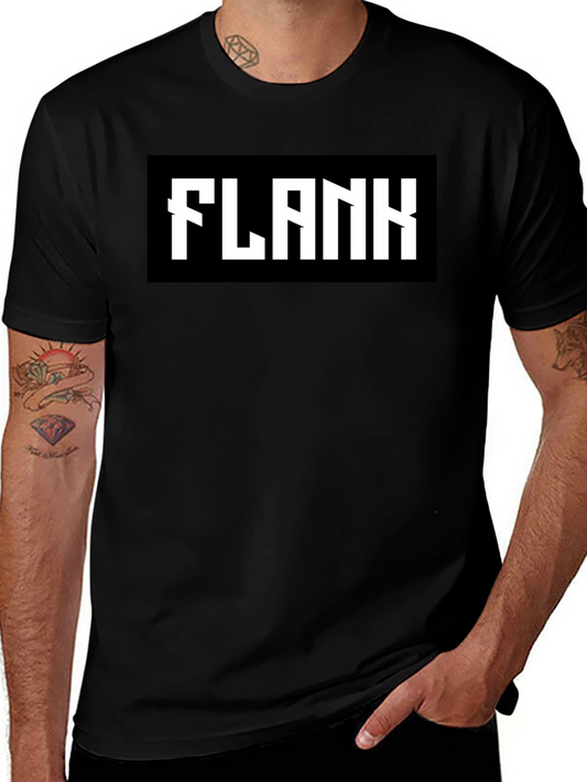 Black Flank Graphic Tee - Bold Statement Shirt