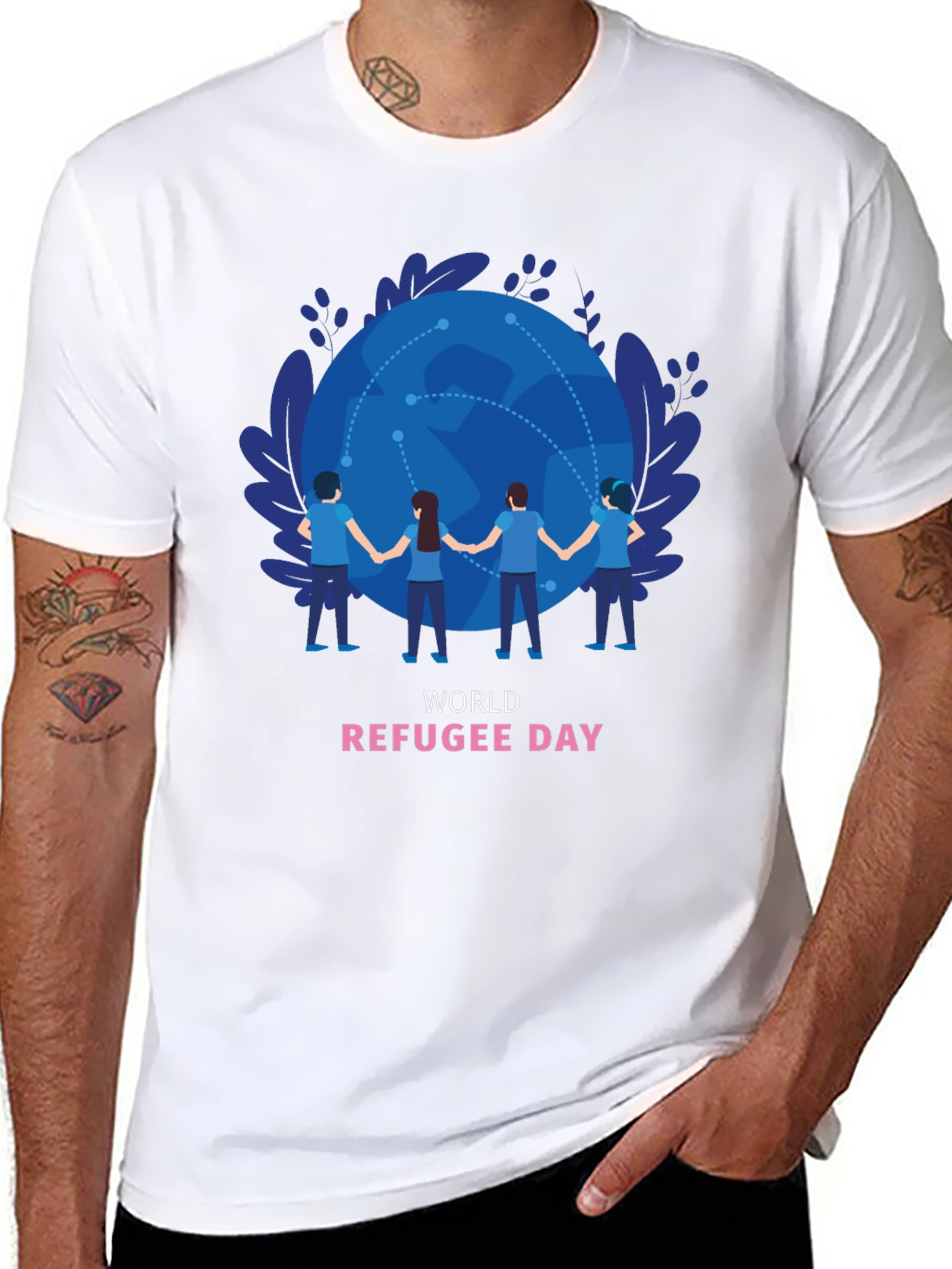 World Refugee Day T-Shirt - Global Unity Design