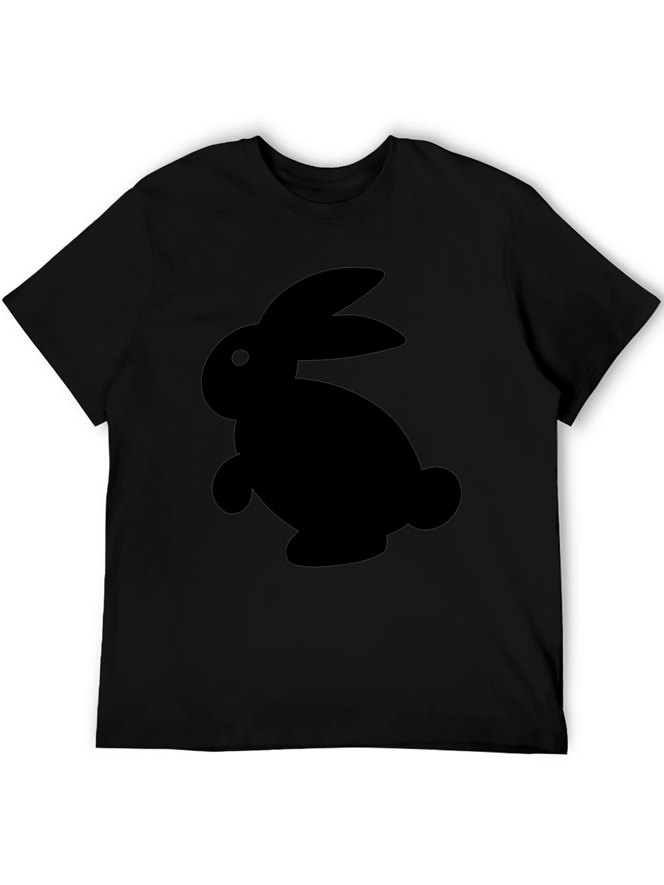 Black Rabbit Graphic T-Shirt - Casual Comfort